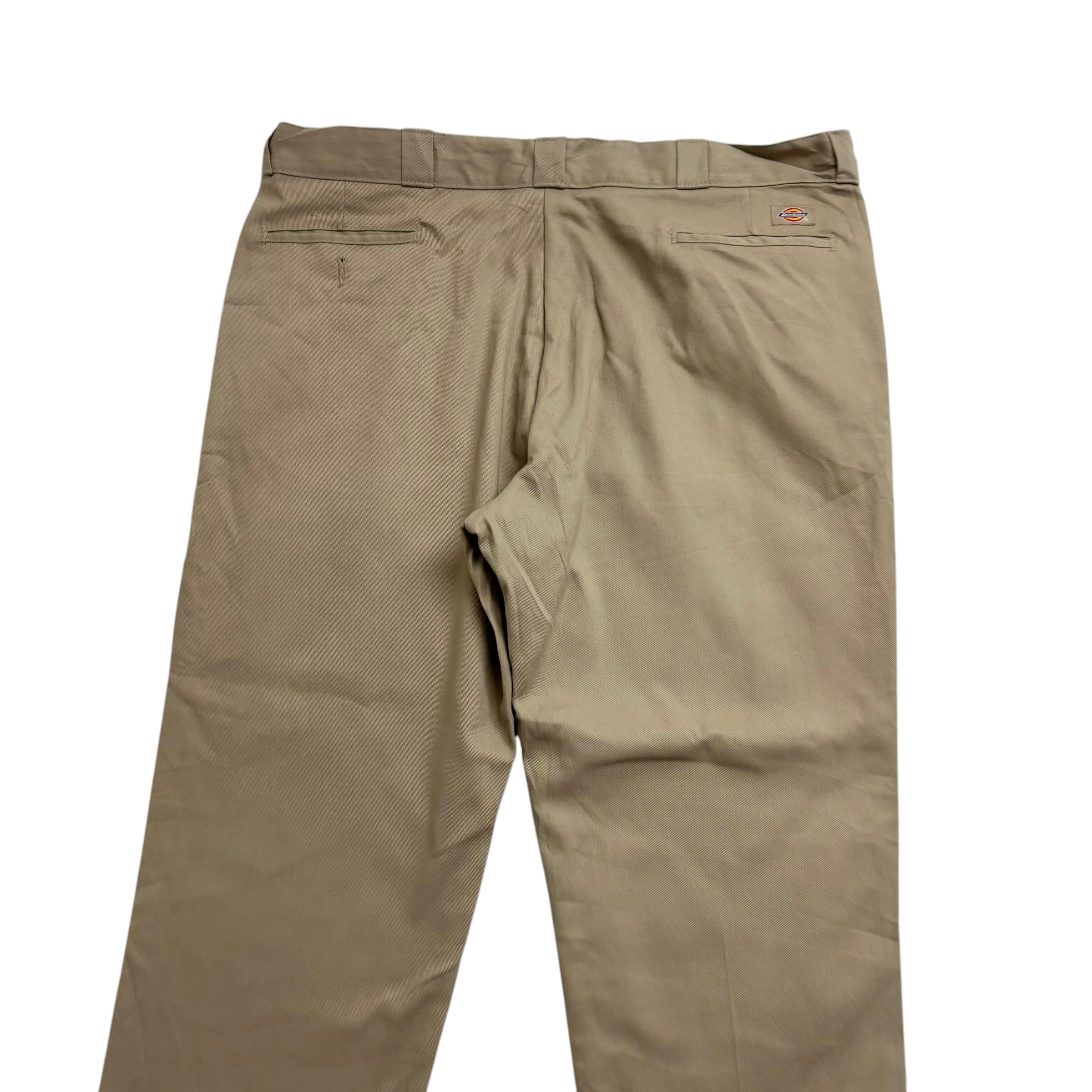 Dickies 874 Trousers W44 L32 Mens Beige Sand Pants Original Straight Workwear