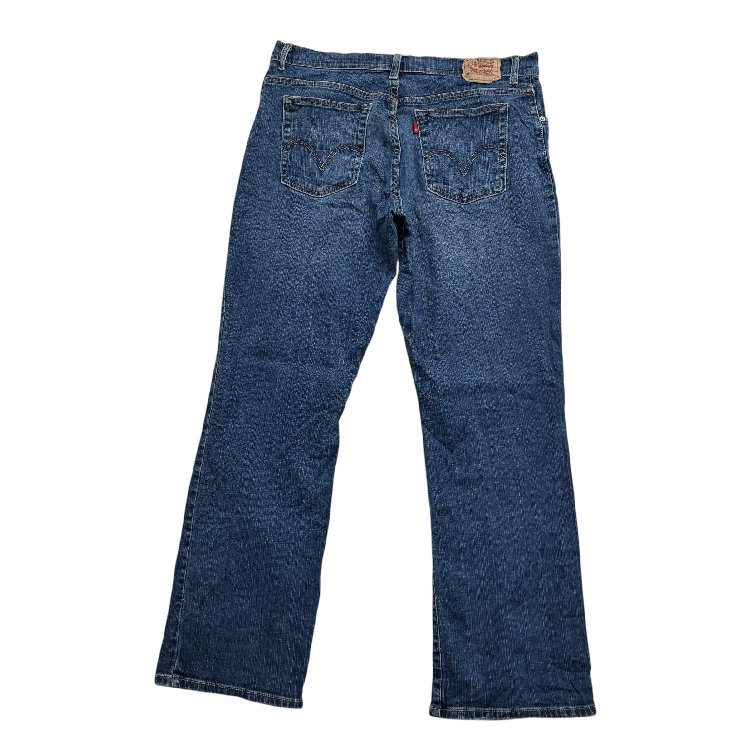 Levis 550 Jeans W36 L32 Womens Relaxed Bootcut Dark Blue Stretch Vintage (E)