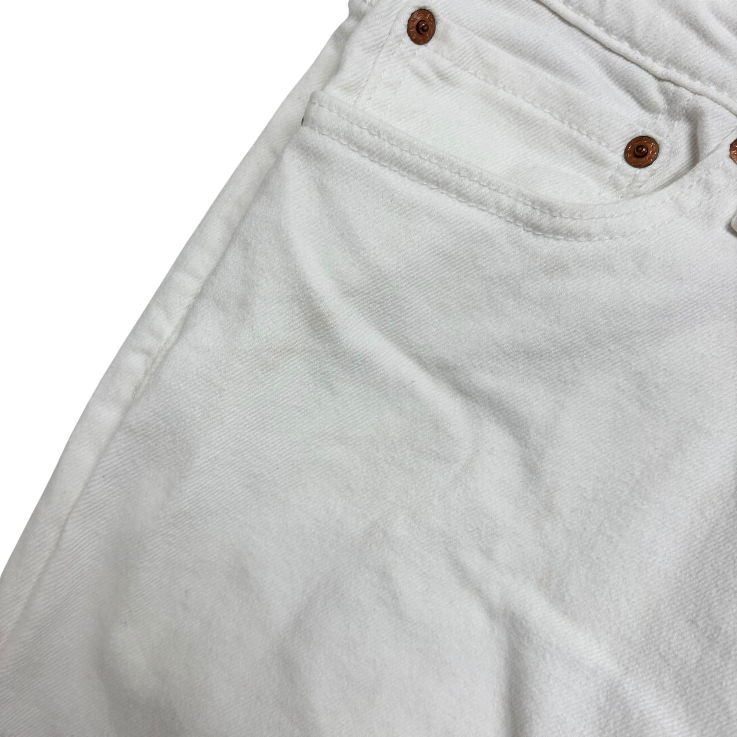 Levis 511 Jeans W33 L30 Mens White Slim Fit Stretch Denim