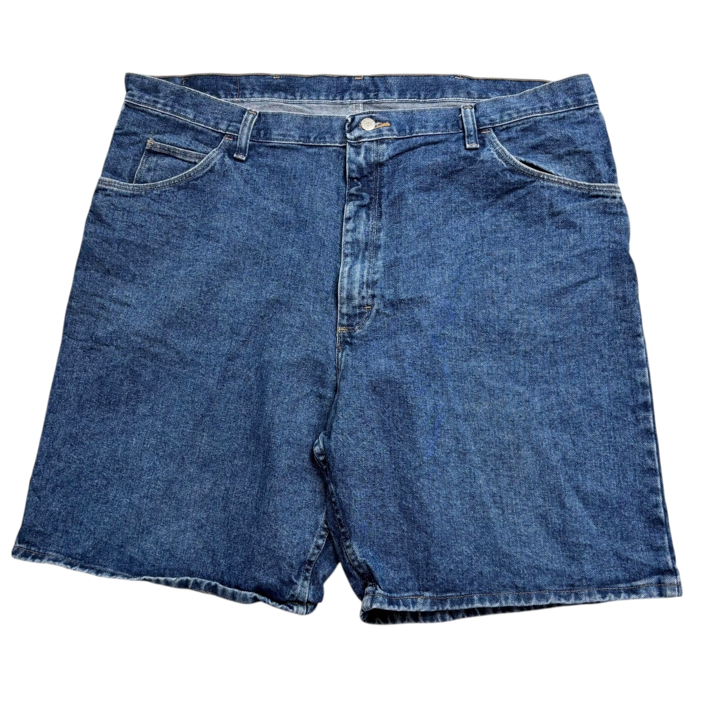 Wrangler Baggy Jorts W42 Mens Denim Shorts Mid Blue Relaxed Fit (E)