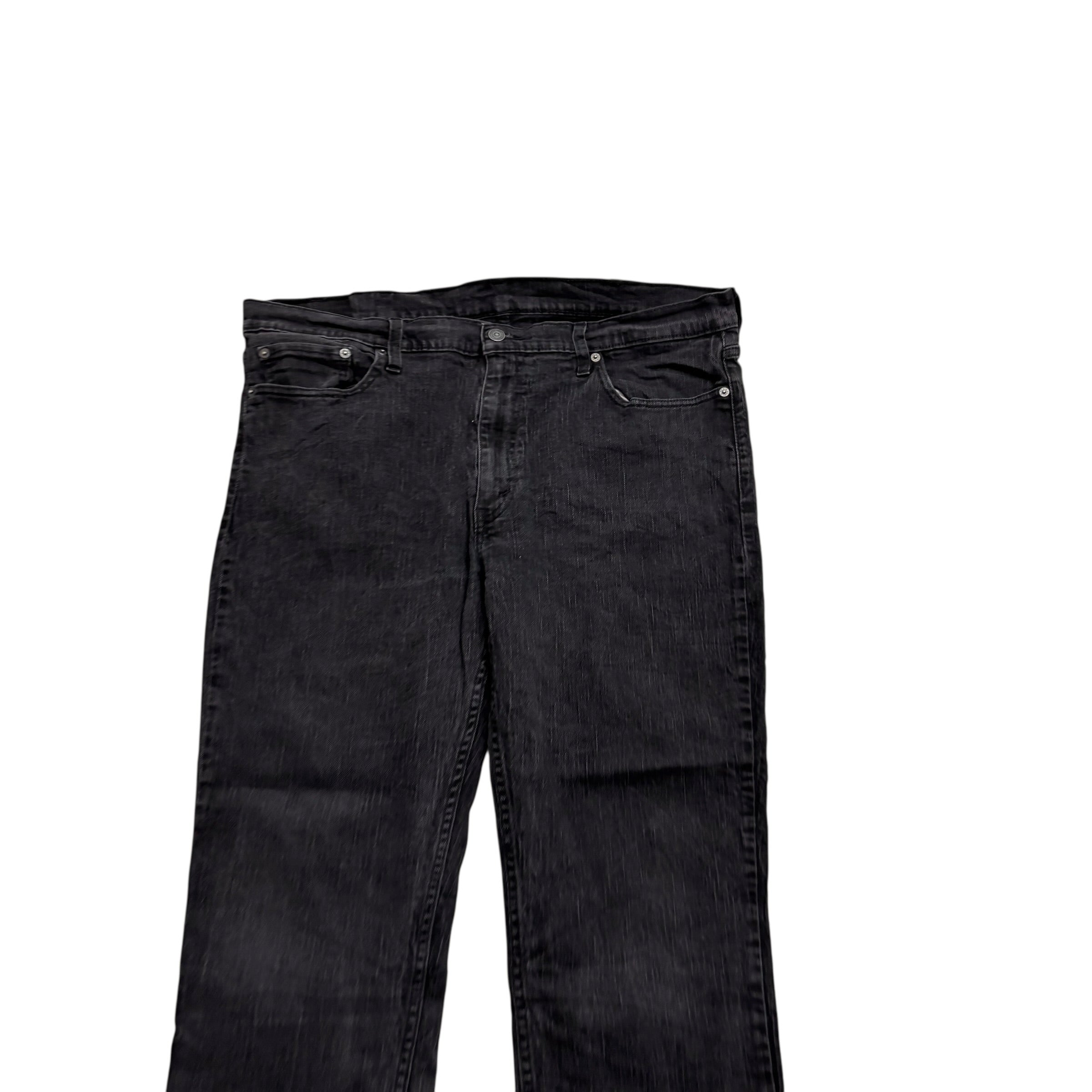 Levis 514 Jeans W40 L31 Mens Black Regular Straight Fit Stretch Denim