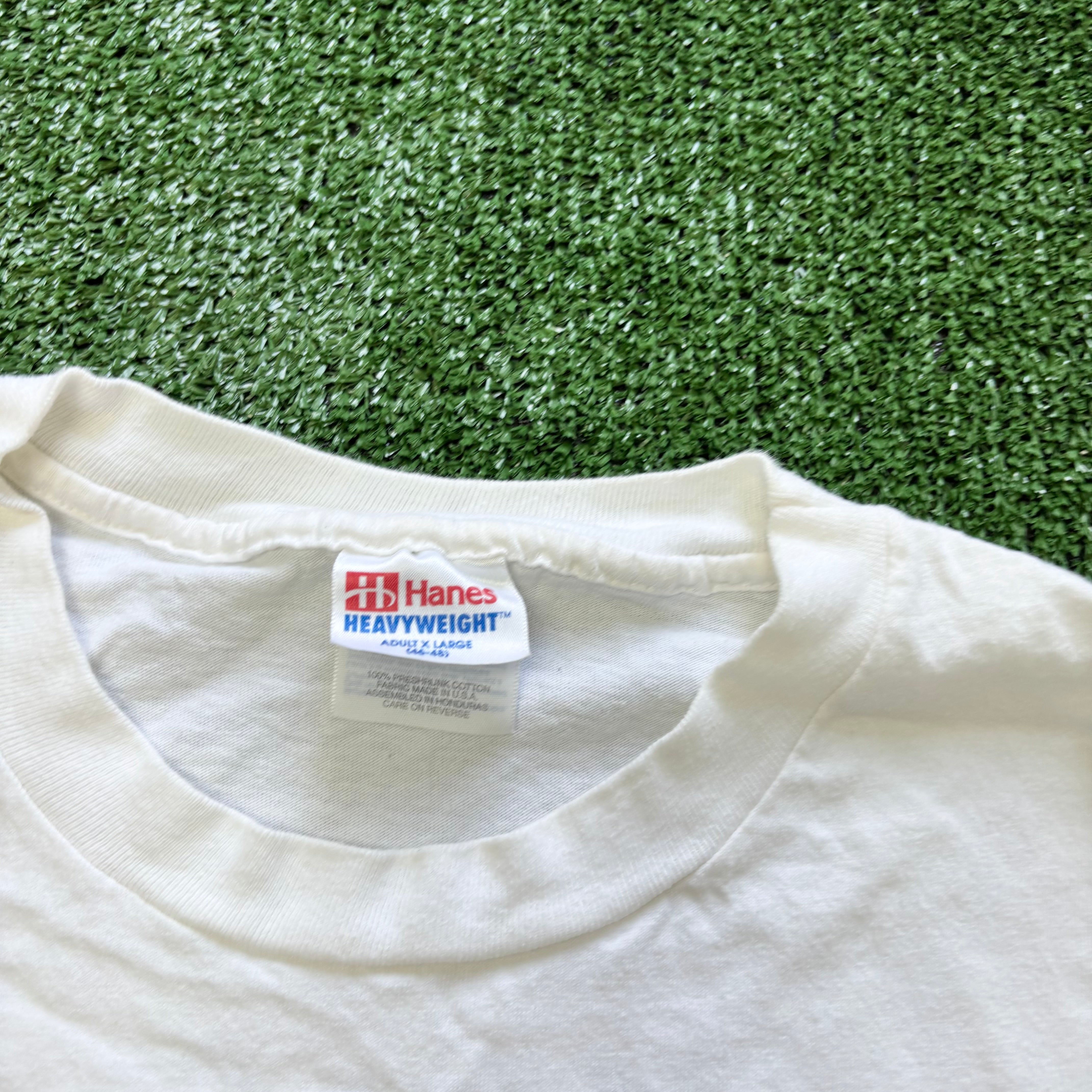Vintage T Shirt Mens XL White Single Stitch Graphic Print 90s USA (F)