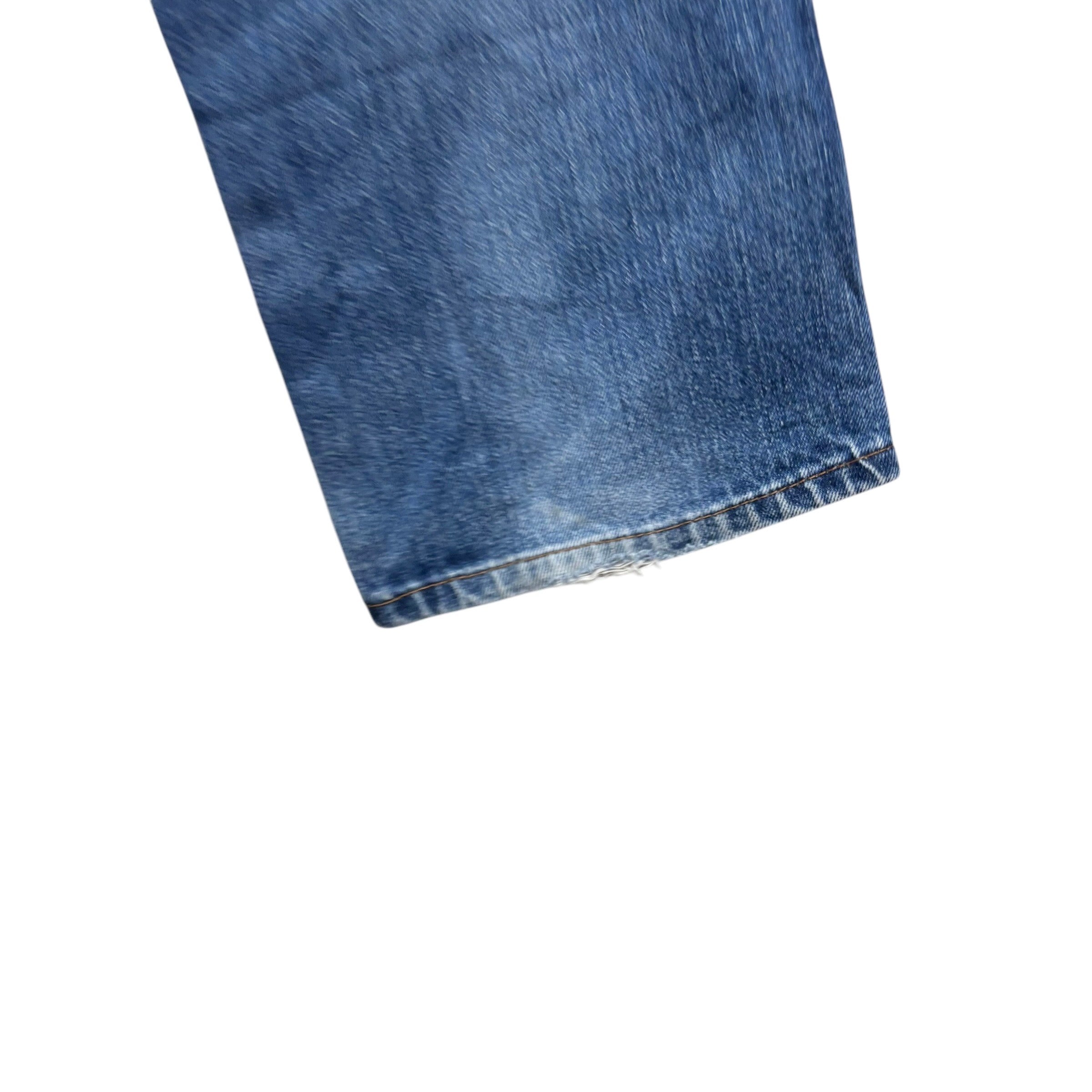 Wrangler Texas Jeans W36 L32 Mens Mid Blue Regular Straight Fit Denim (F)