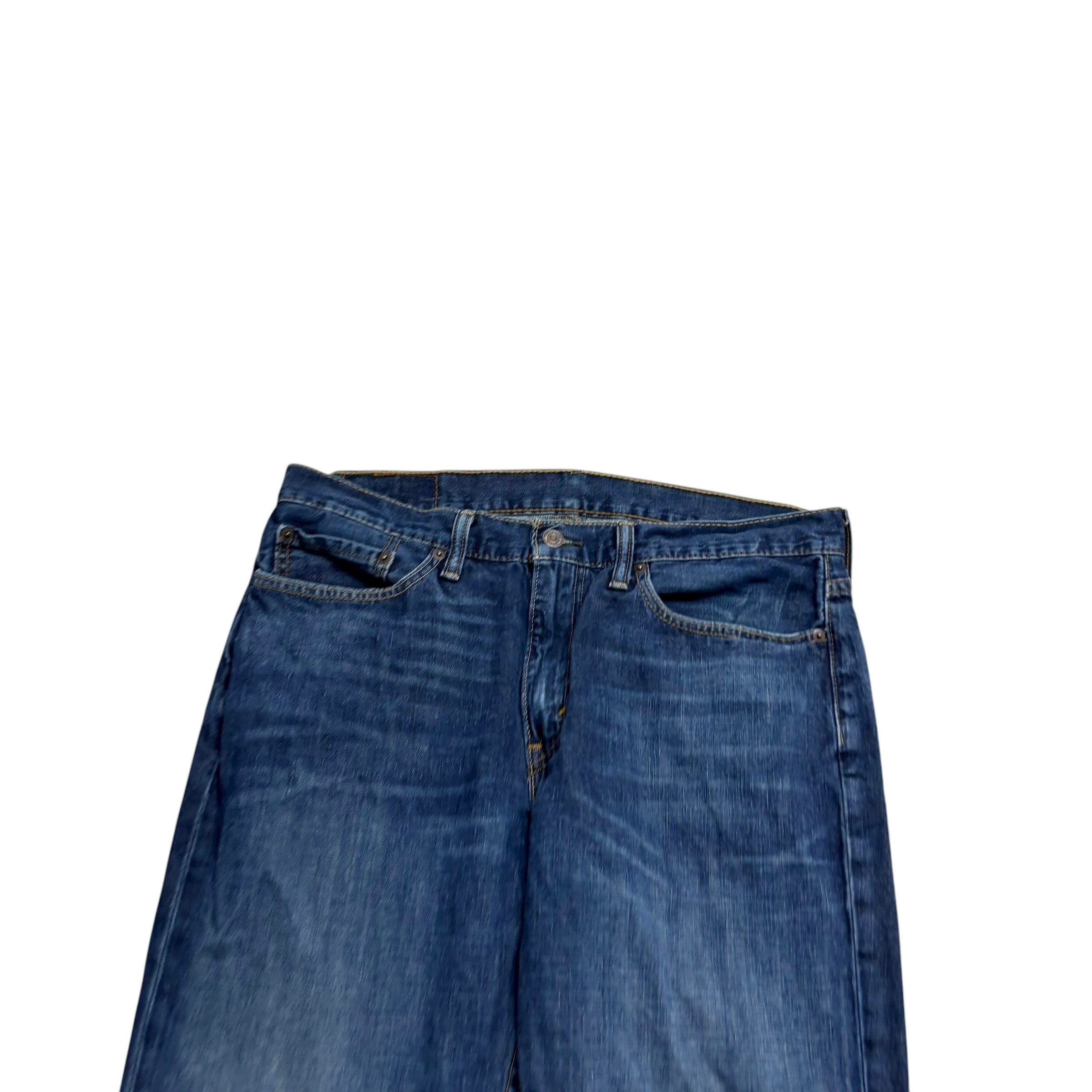 Levis 514 Jeans W34 L32 Mens Dark Blue Regular Straight Fit Denim