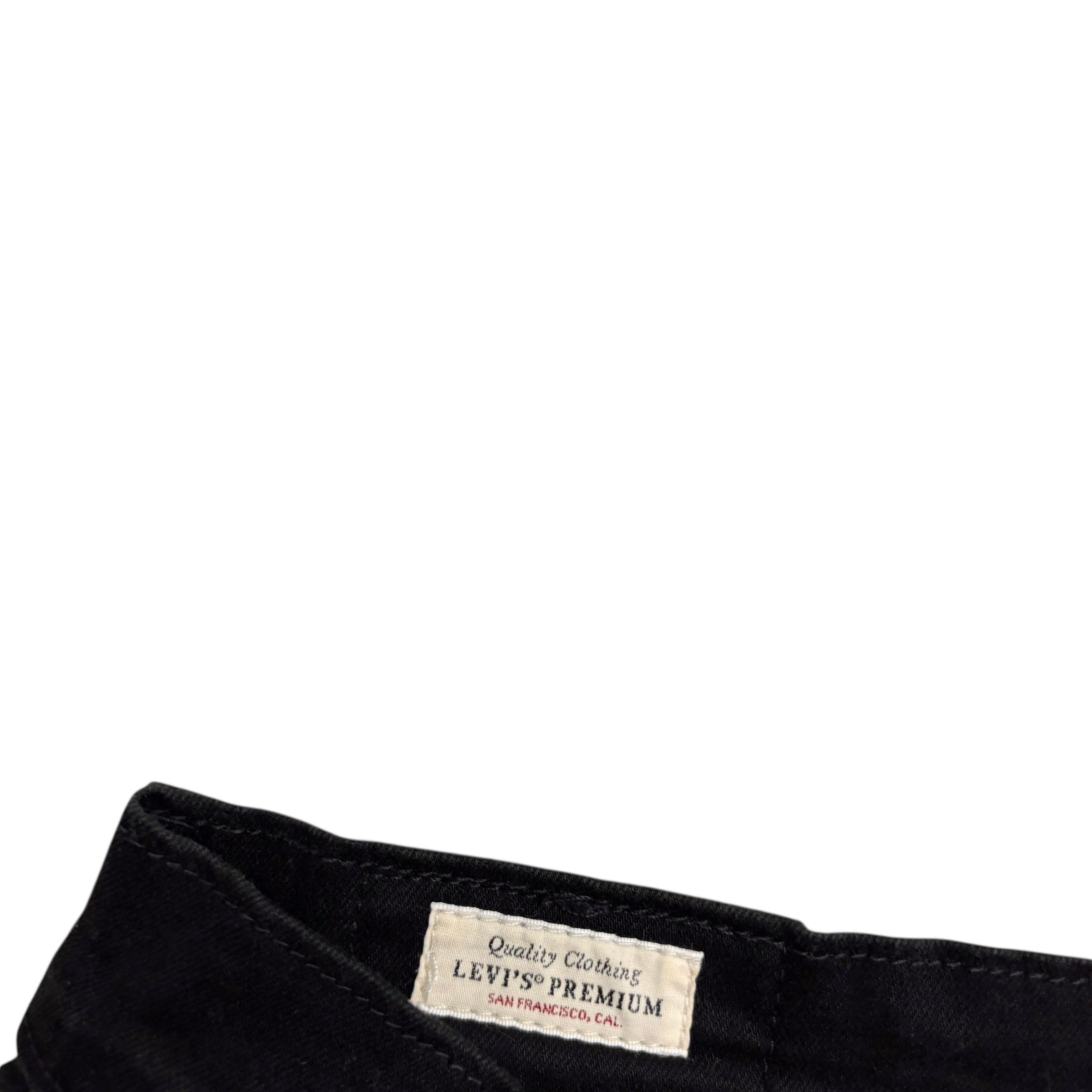 Levis 541 Jeans W34 L32 Mens Black Athletic Tapered Fit Stretch Denim (E)