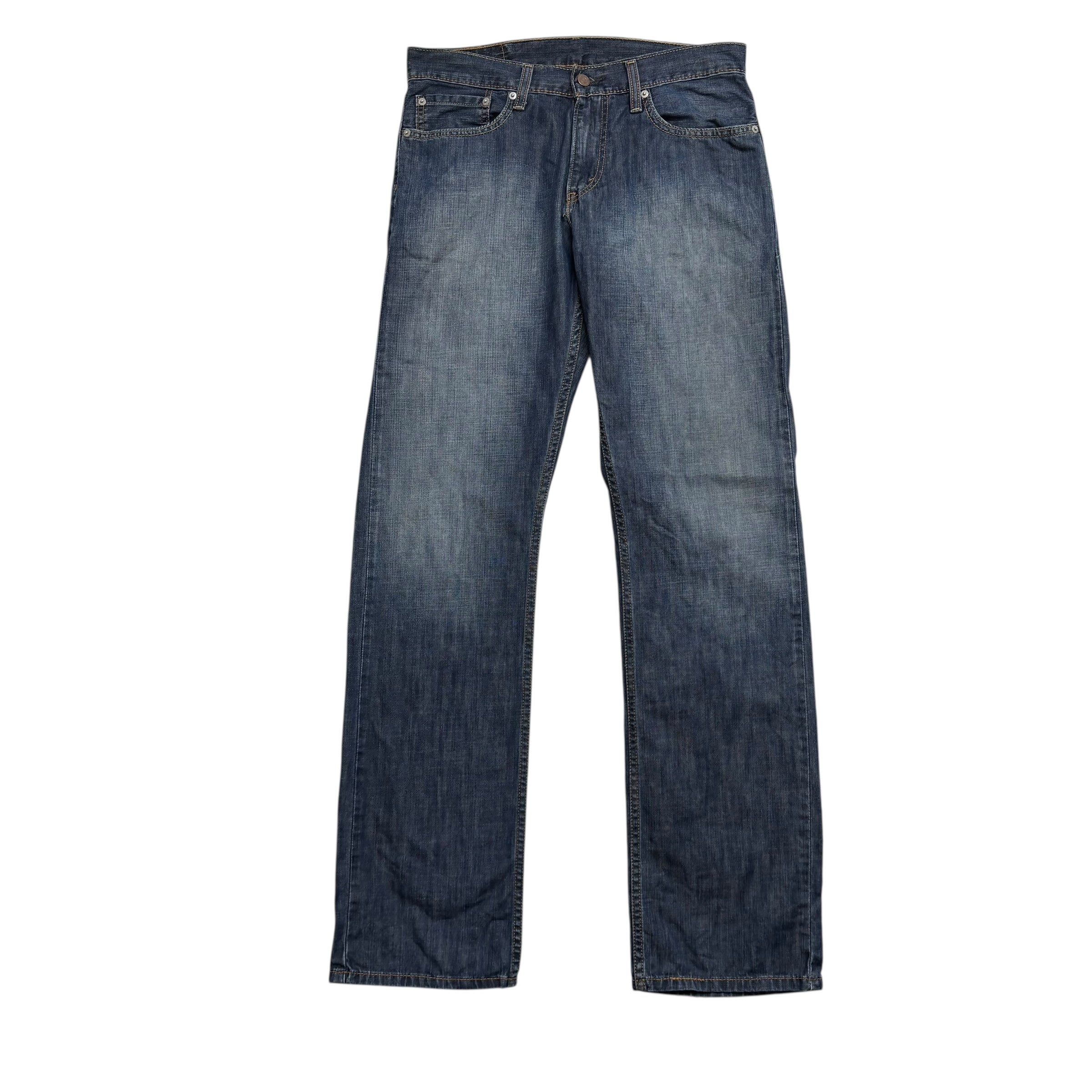 Levis 514 Jeans W32 L34 Mens Dark Blue Regular Straight Fit Vintage Denim