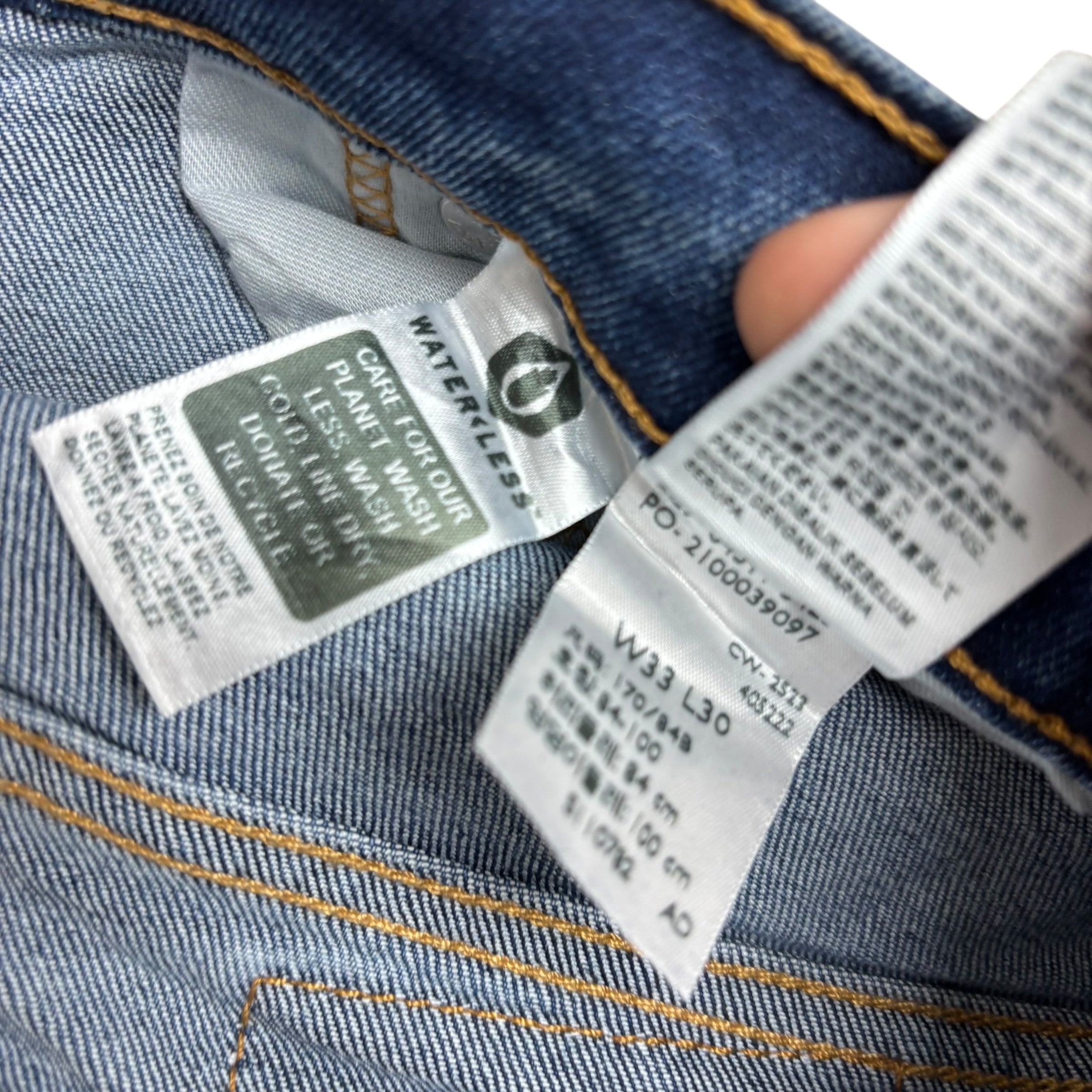 Levis 511 Jeans W33 L30 Mens Mid Blue Slim Fit Stretch Denim (E)