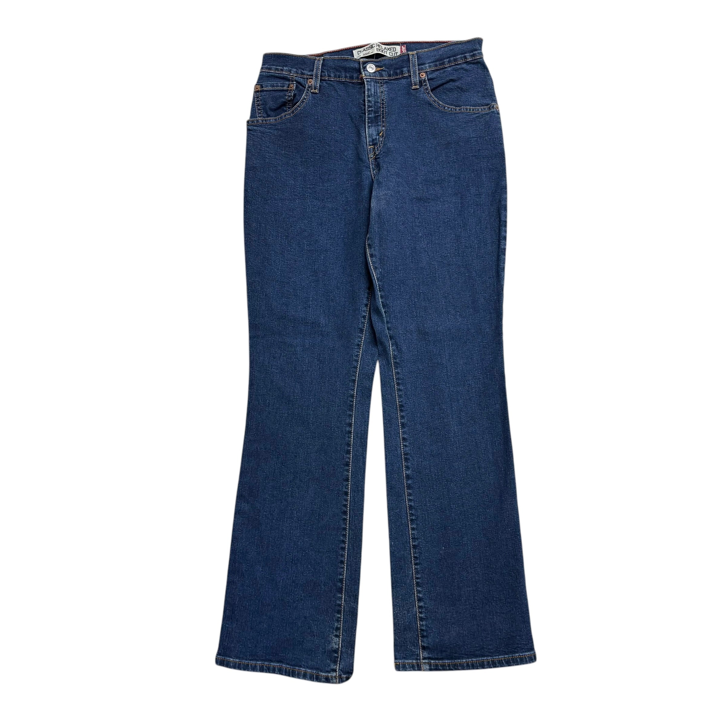 Levis 550 Jeans W30 L32 Womens Dark Blue Relaxed Bootcut Stretch Vintage Denim