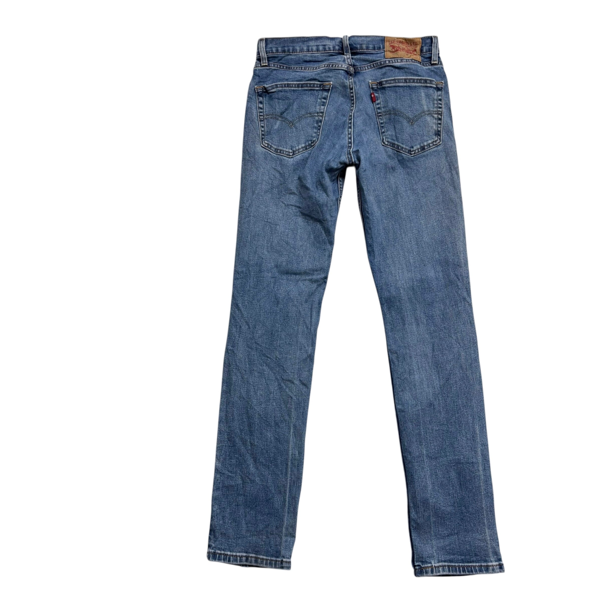 Levis 511 Jeans W30 L32 Mens Mid Blue Slim Fit Stretch Denim (E)