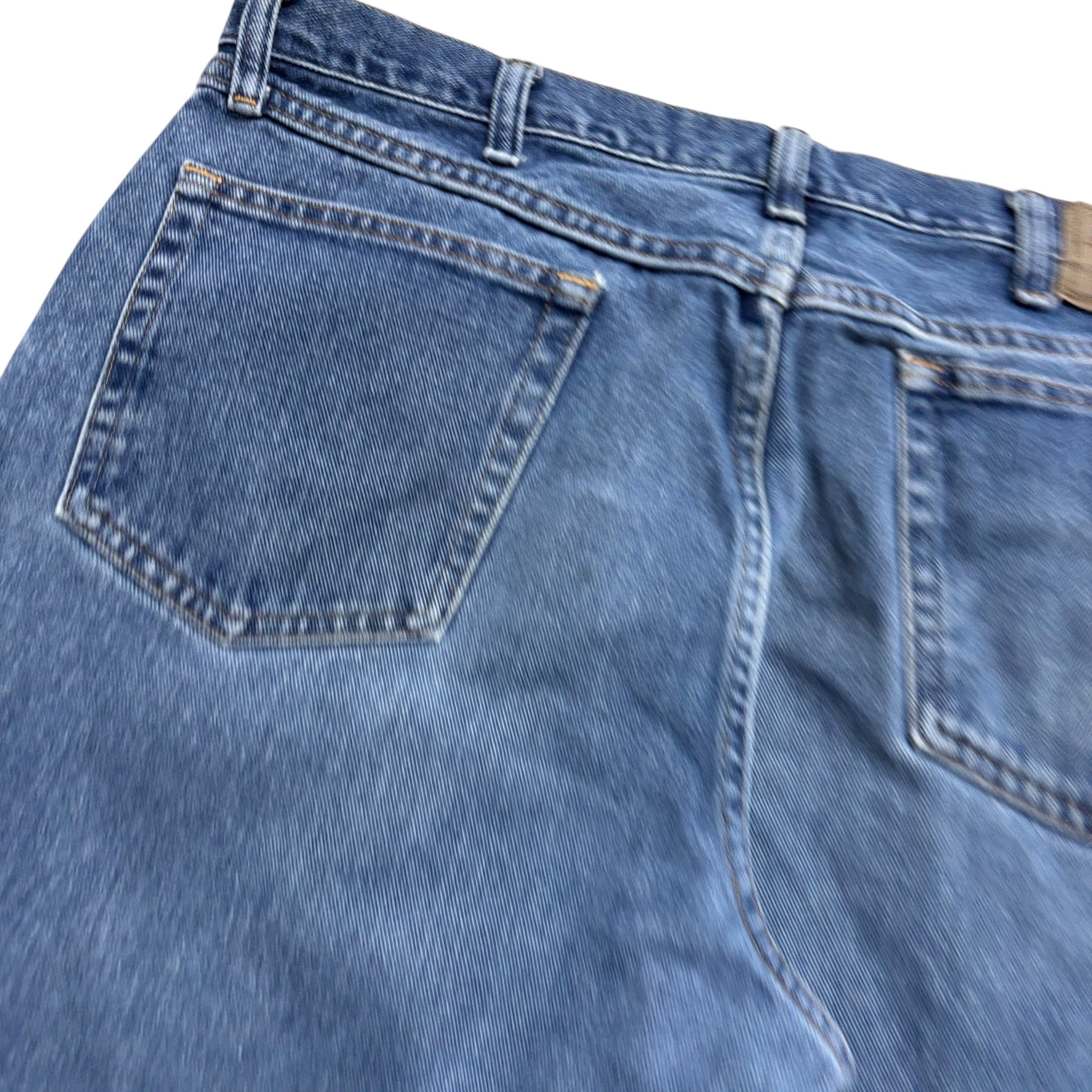 Wrangler Jeans W36 L32 Mens Mid Blue Relaxed Straight Fit Vintage Denim
