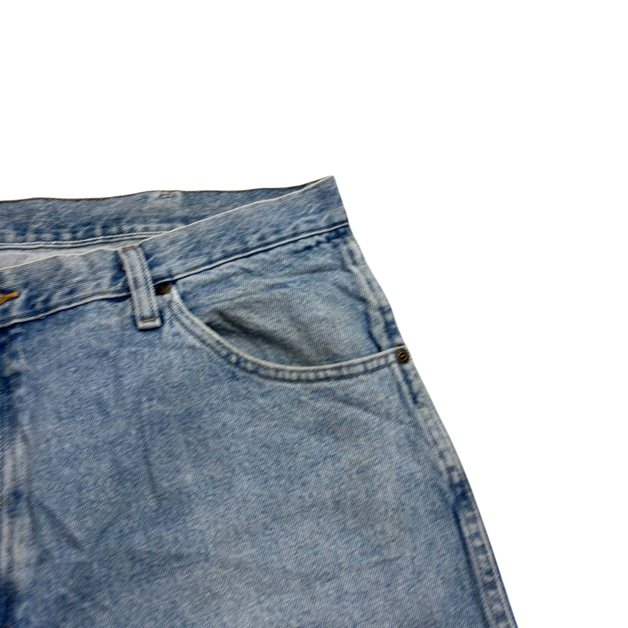 Wrangler Jeans W40 L30 Mens Light Blue Regular Straight Fit Denim