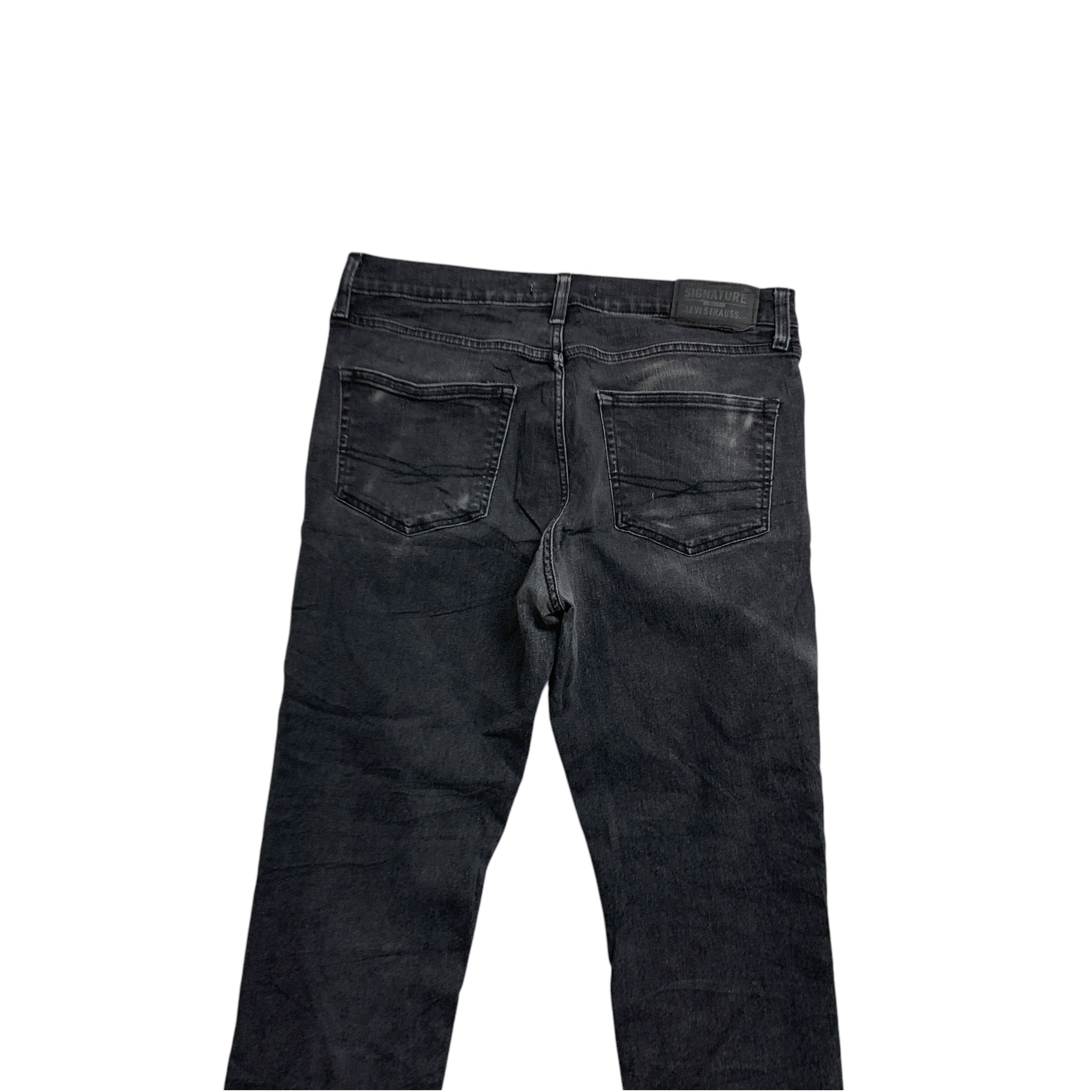 Levis Signature Jeans W34 L30 Mens Grey Skinny Fit Stretch Denim