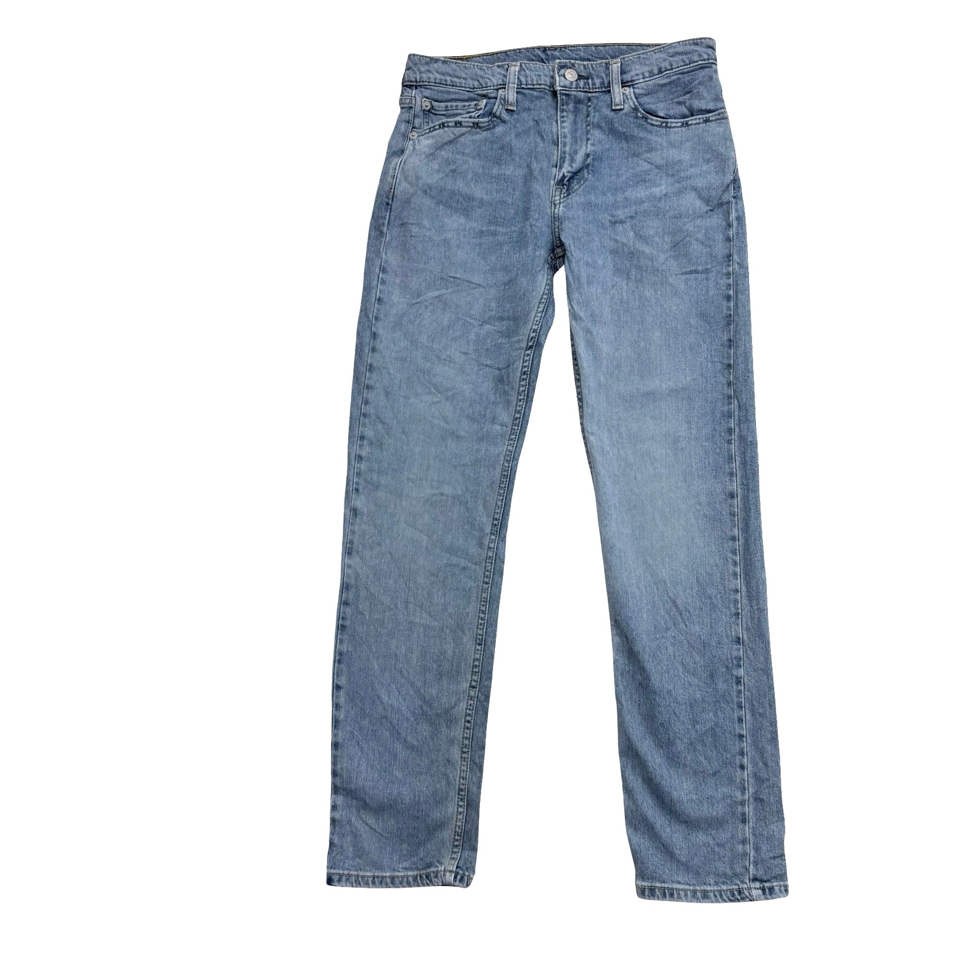 Levis 502 Jeans W30 L31 Mens Light Blue Regular Tapered Fit Stretch Denim (E)
