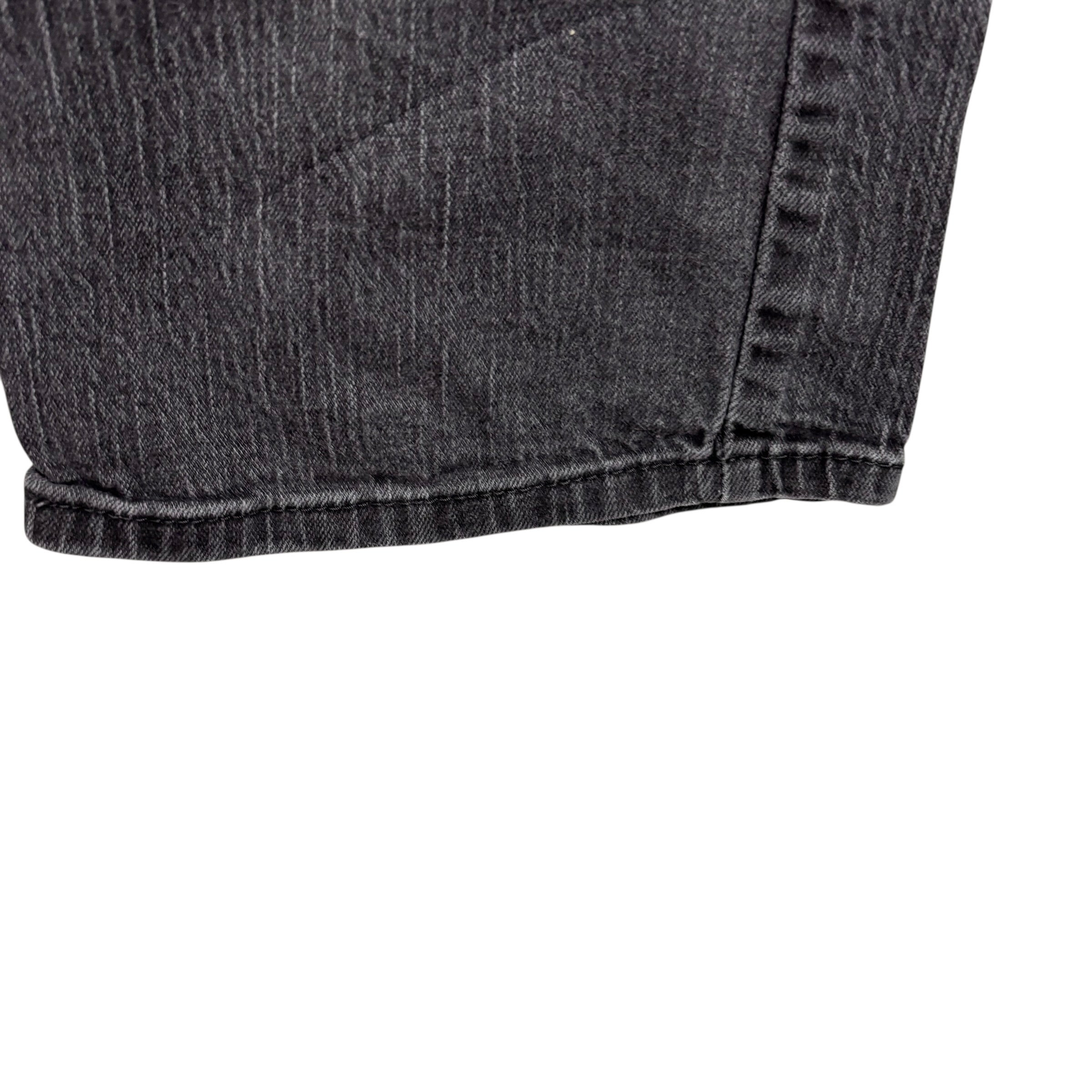 Levis 569 Jeans W38 L27 Mens Black Relaxed Straight Fit Stretch Denim