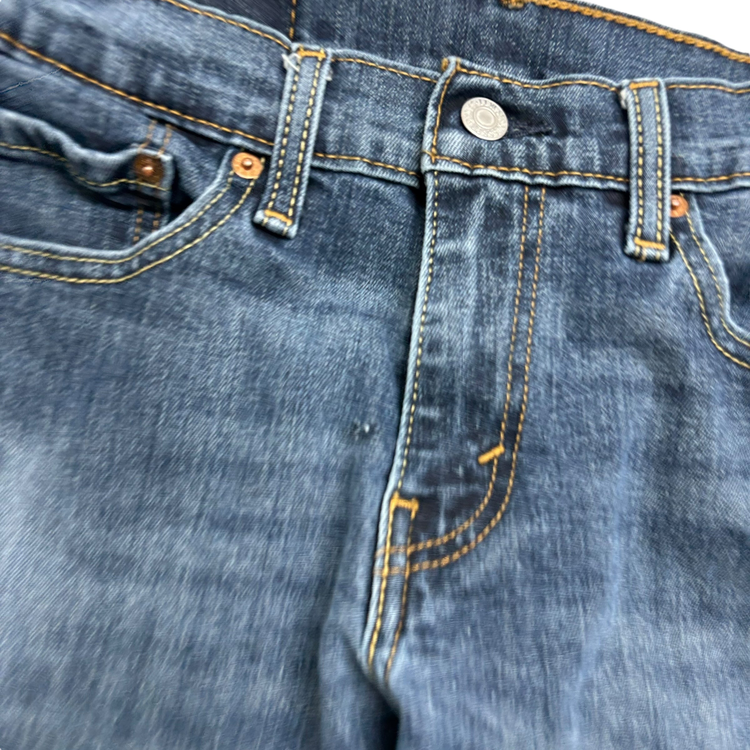 Levis 511 Jeans W28 L30 Mens Mid Blue Slim Fit Stretch Denim (F)