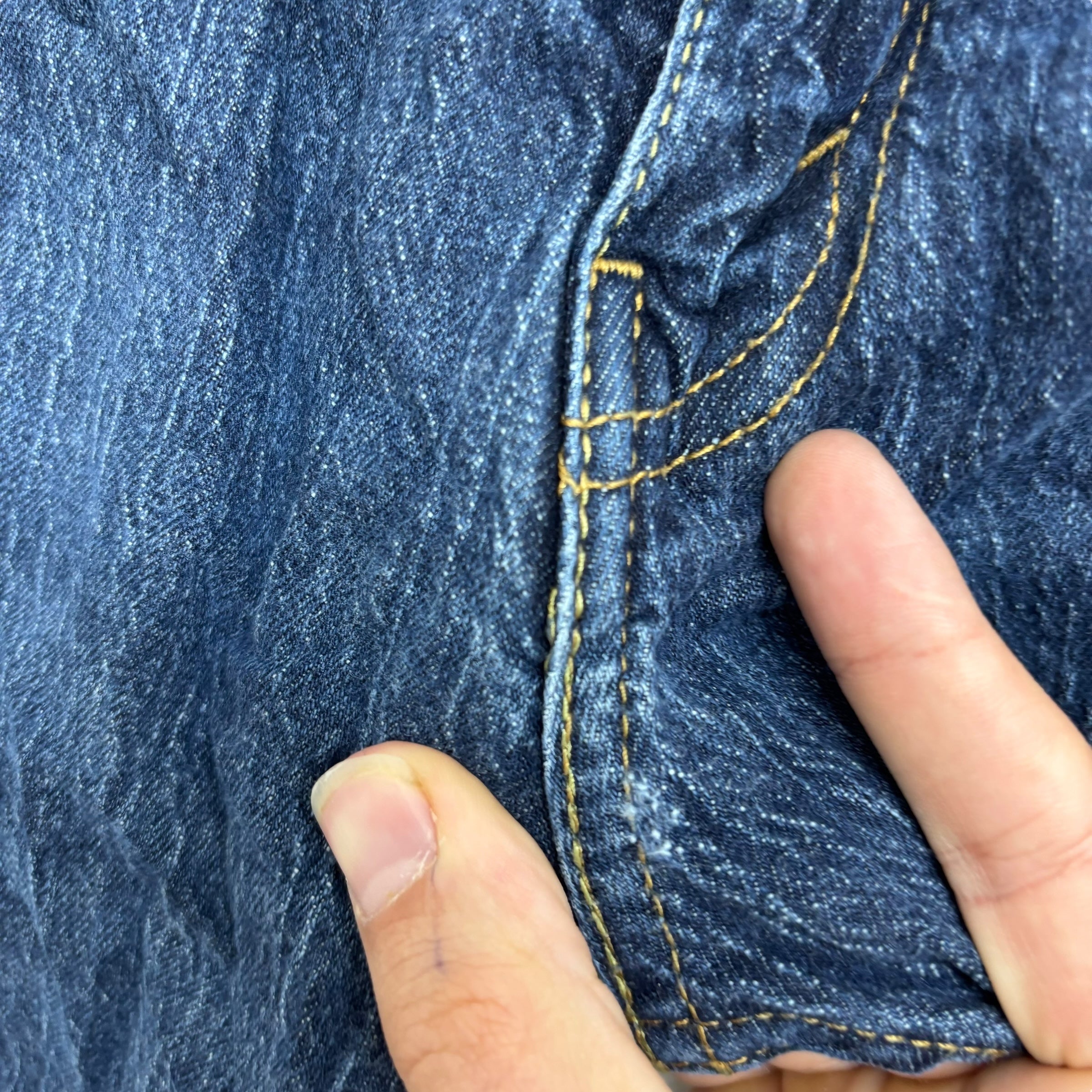 Levis 527 Jeans W32 L33 Mens Mid Blue Slim Bootcut Fit Stretch Denim