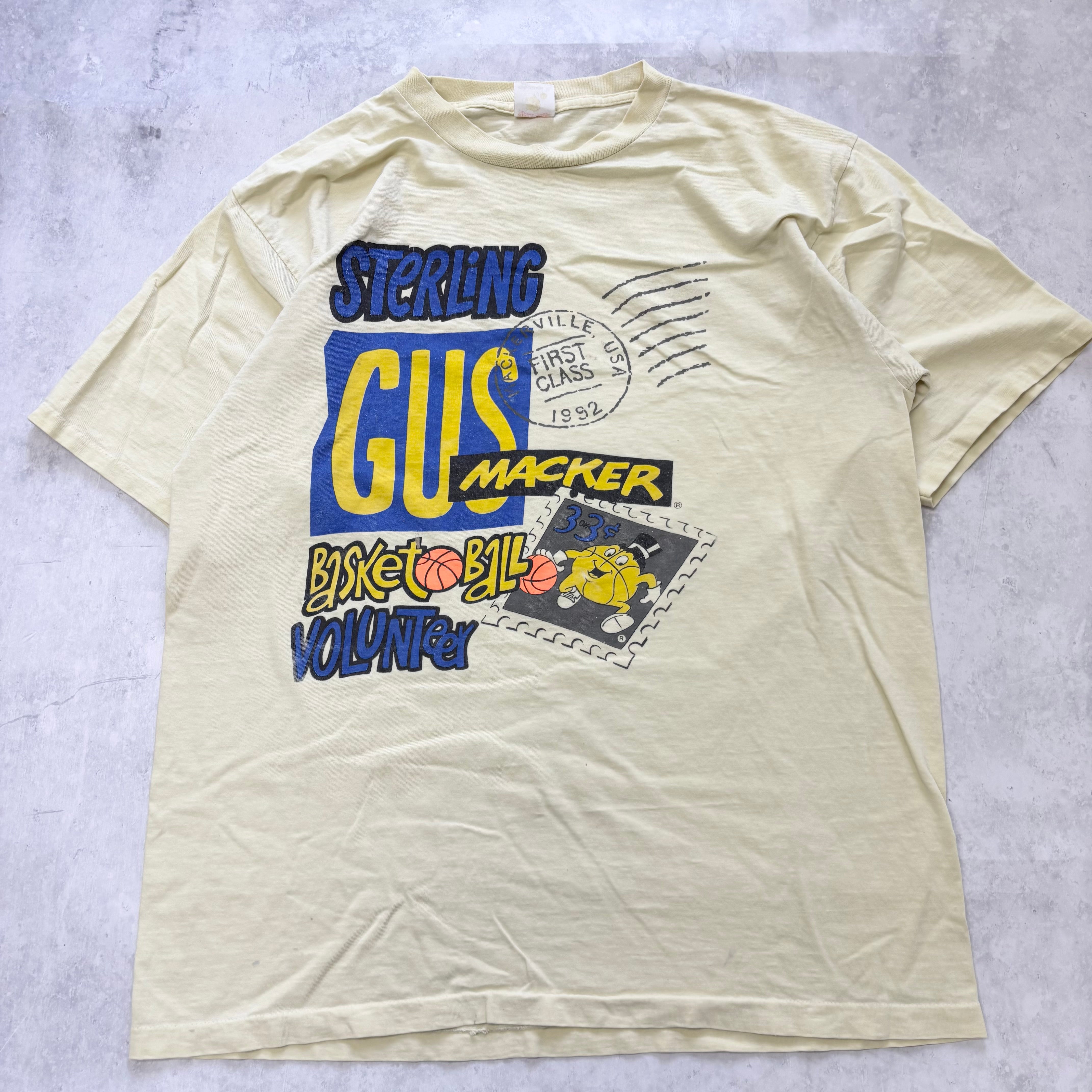 Vintage T Shirt Mens XL Yellow Single Stitch Graphic Print 90s USA