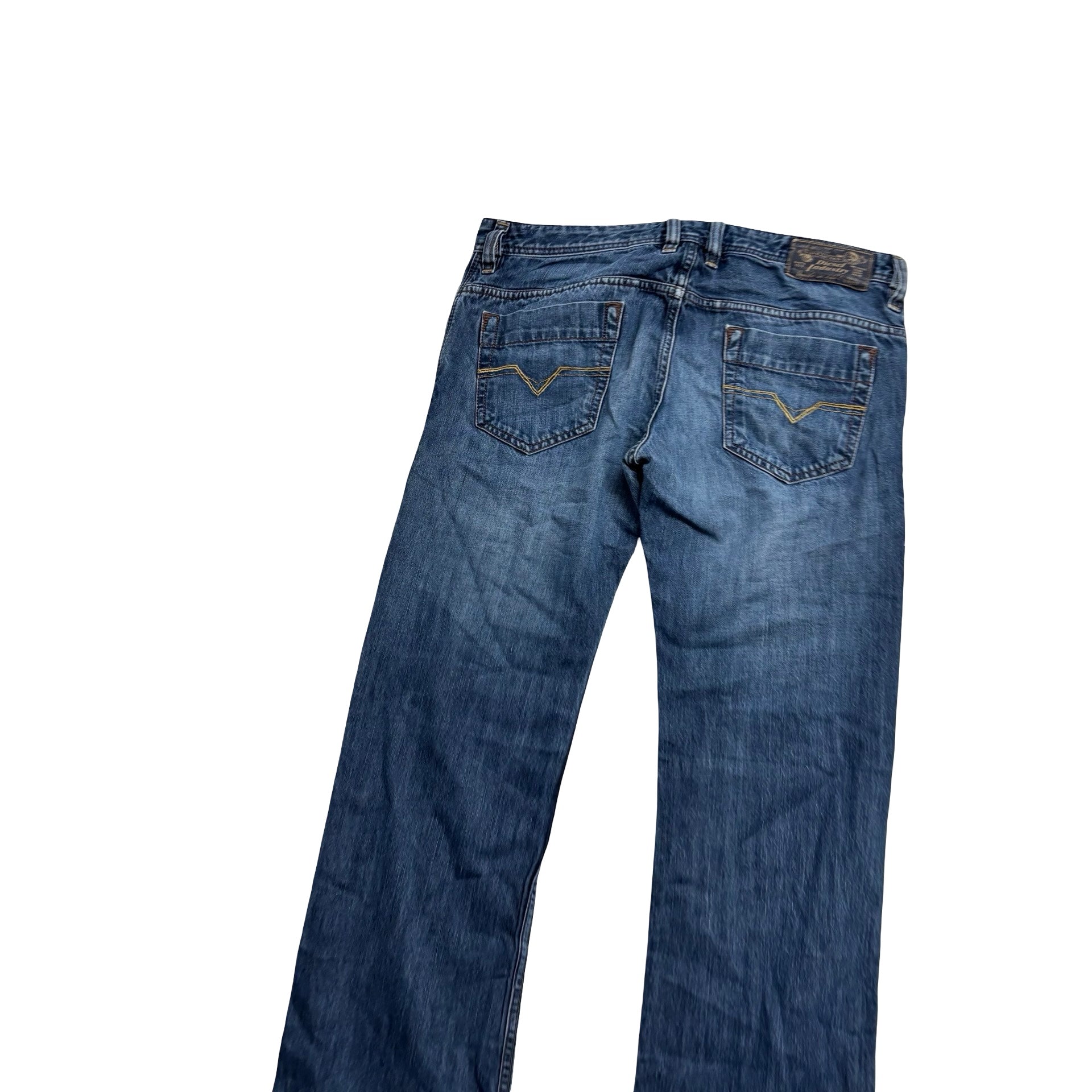 Diesel Safado Jeans W32 L32 Mens Mid Blue Slim Straight Fit Denim (E)