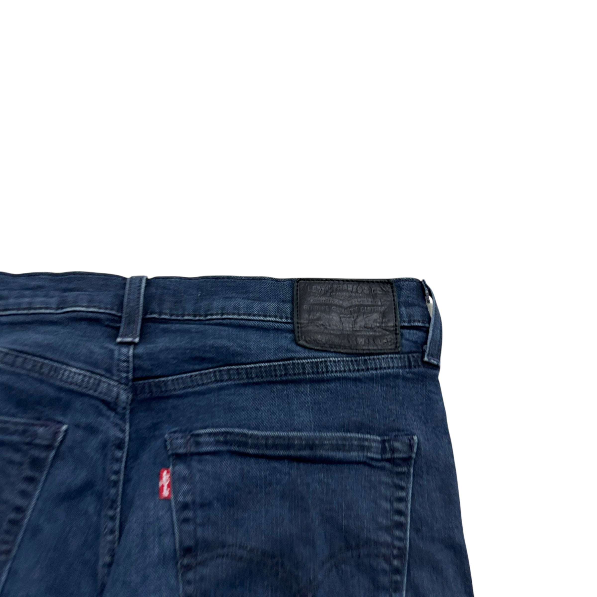 Levis 541 Jeans W33 L31 Mens Navy Blue Athletic Tapered Fit Stretch Denim (E)