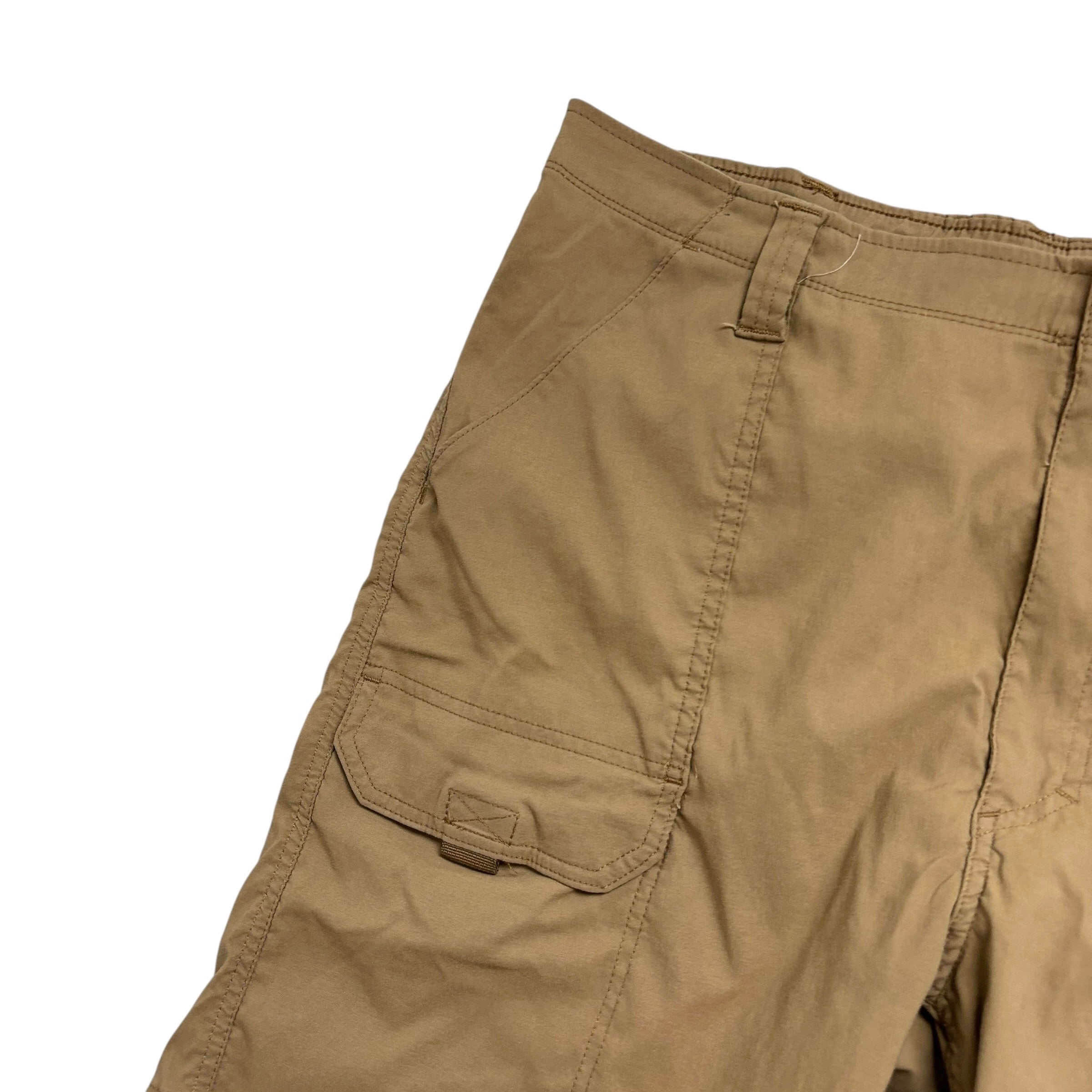 Wrangler Walking Shorts W38 Mens Brown Regular Fit Stretch Cargo Hiking (E)