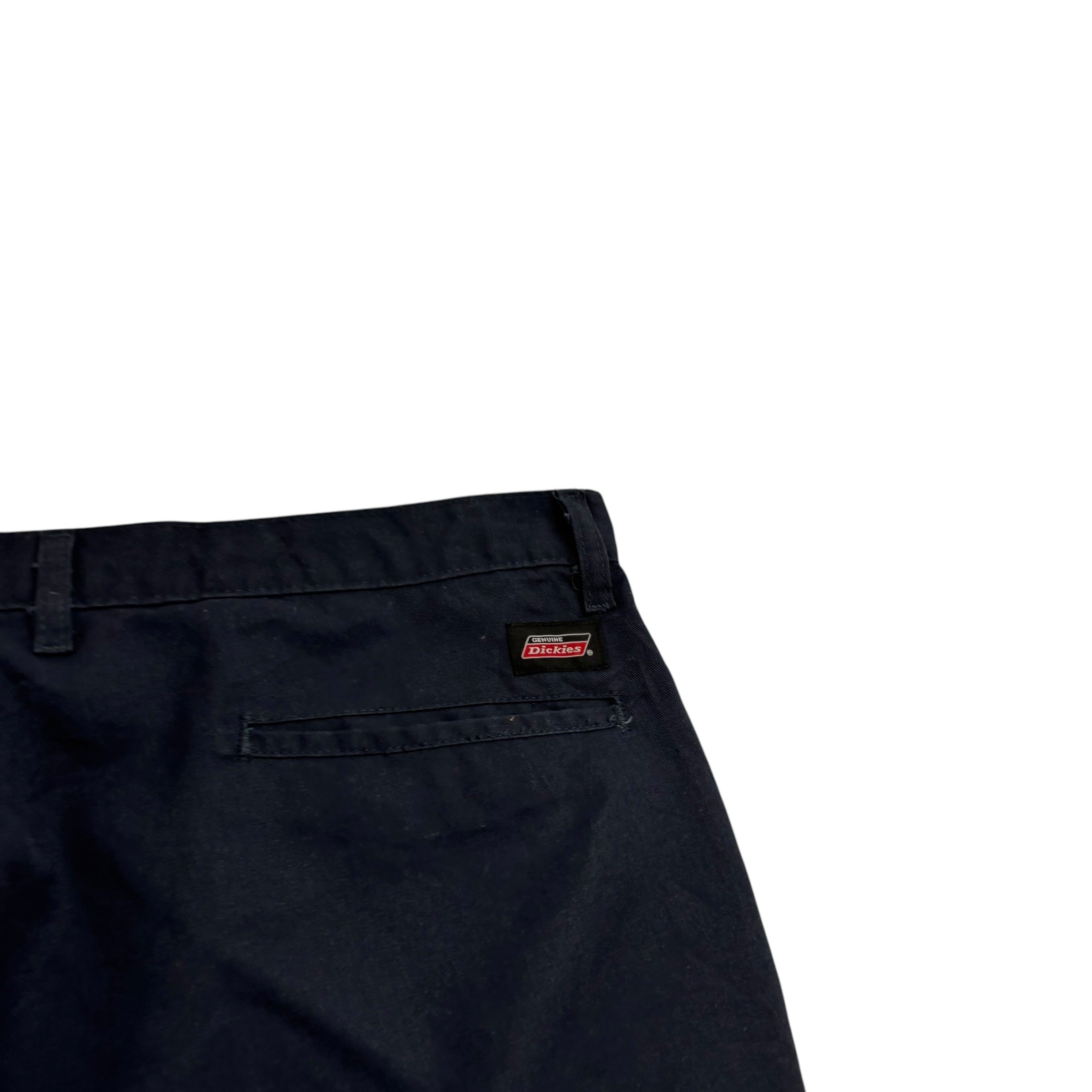 Dickies Trousers W40 L30 Mens Navy Blue Pants Original Straight Fit (E)
