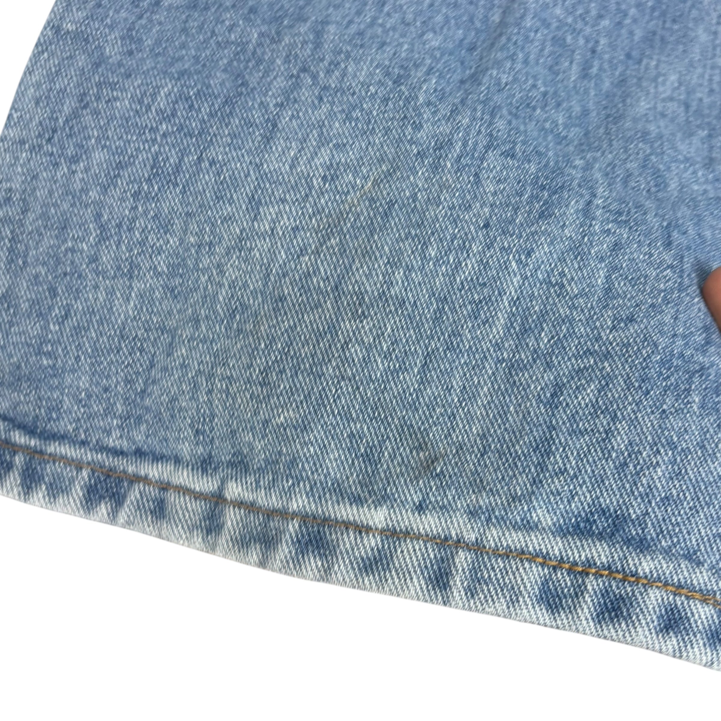 Wrangler Jeans W42 L30 Mens Light Blue Relaxed Straight Fit Denim