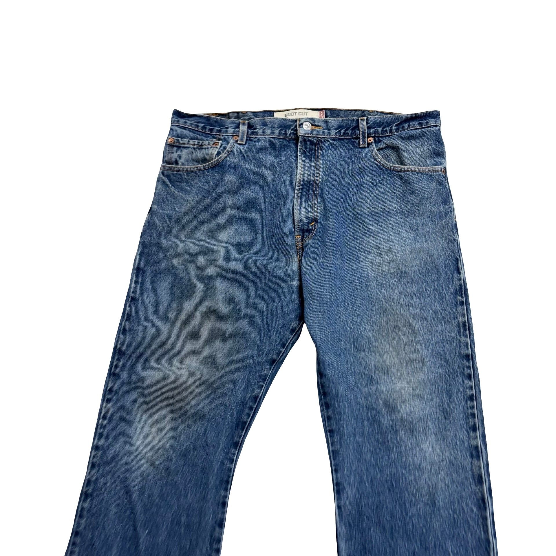 Levis 517 Jeans W40 L30 Mens Mid Blue Regular Bootcut Fit Vintage Denim (F)