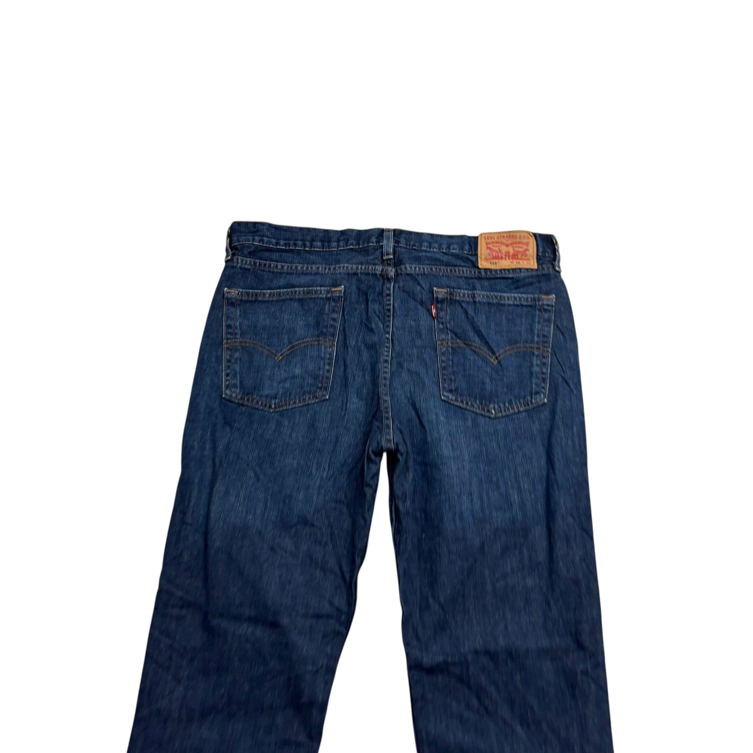 Levis 514 Jeans W36 L30 Mens Dark Blue Regular Straight Fit Denim (E)