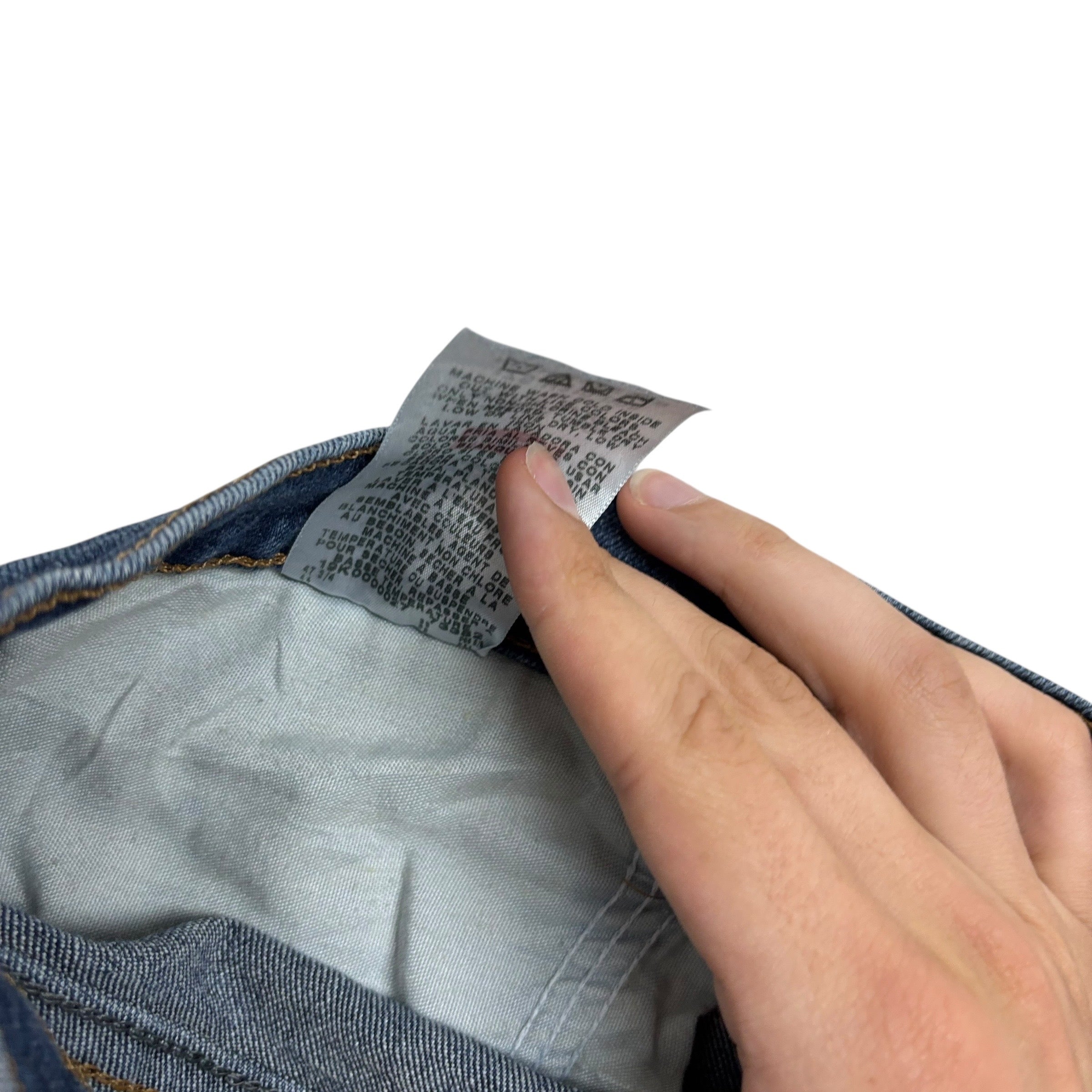 Wrangler Jeans W42 L32 Mens Dark Blue Relaxed Straight Fit Stretch Denim (E)