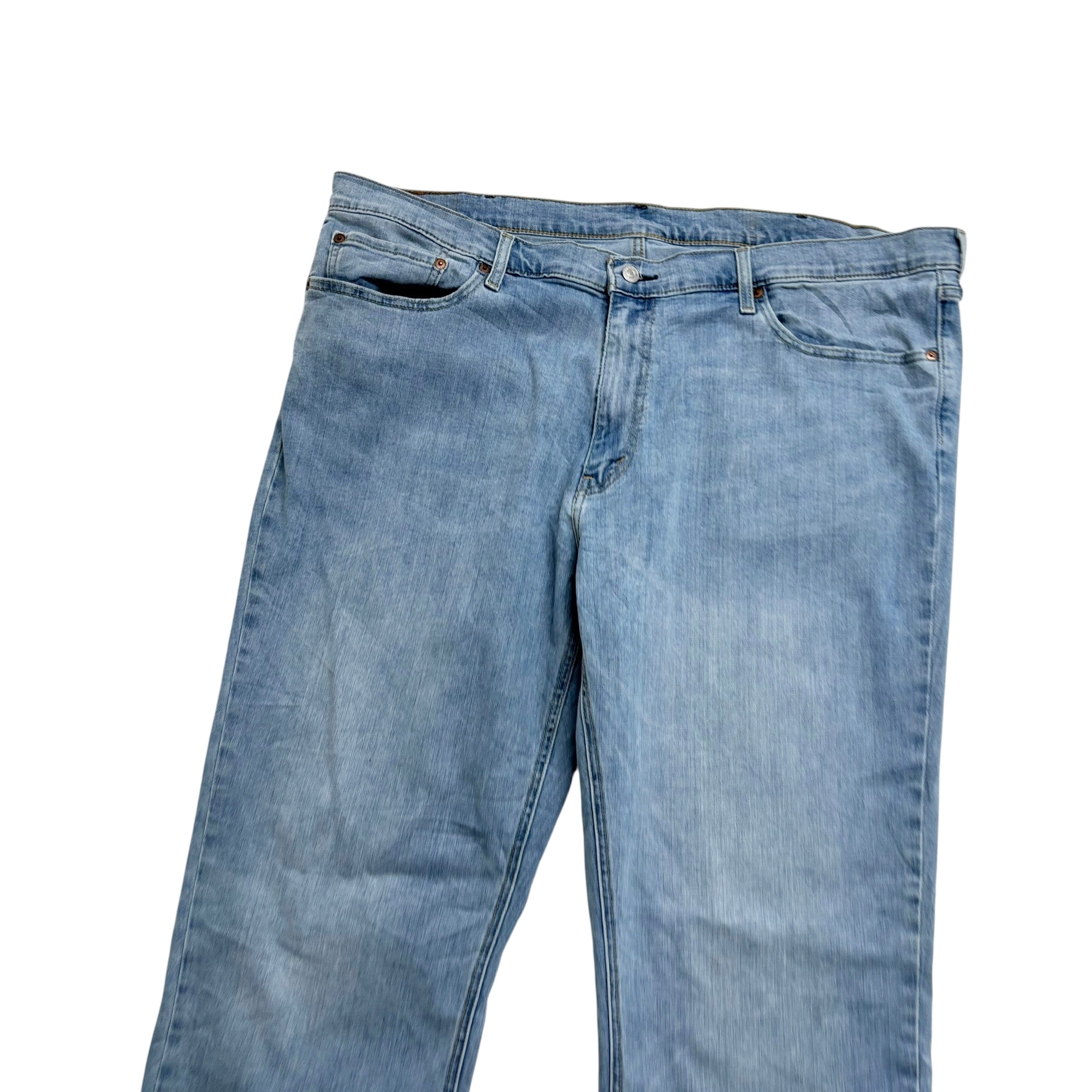 Levis 541 Jeans W44 L34 Mens Light Blue Athletic Tapered Fit Stretch Denim (E)