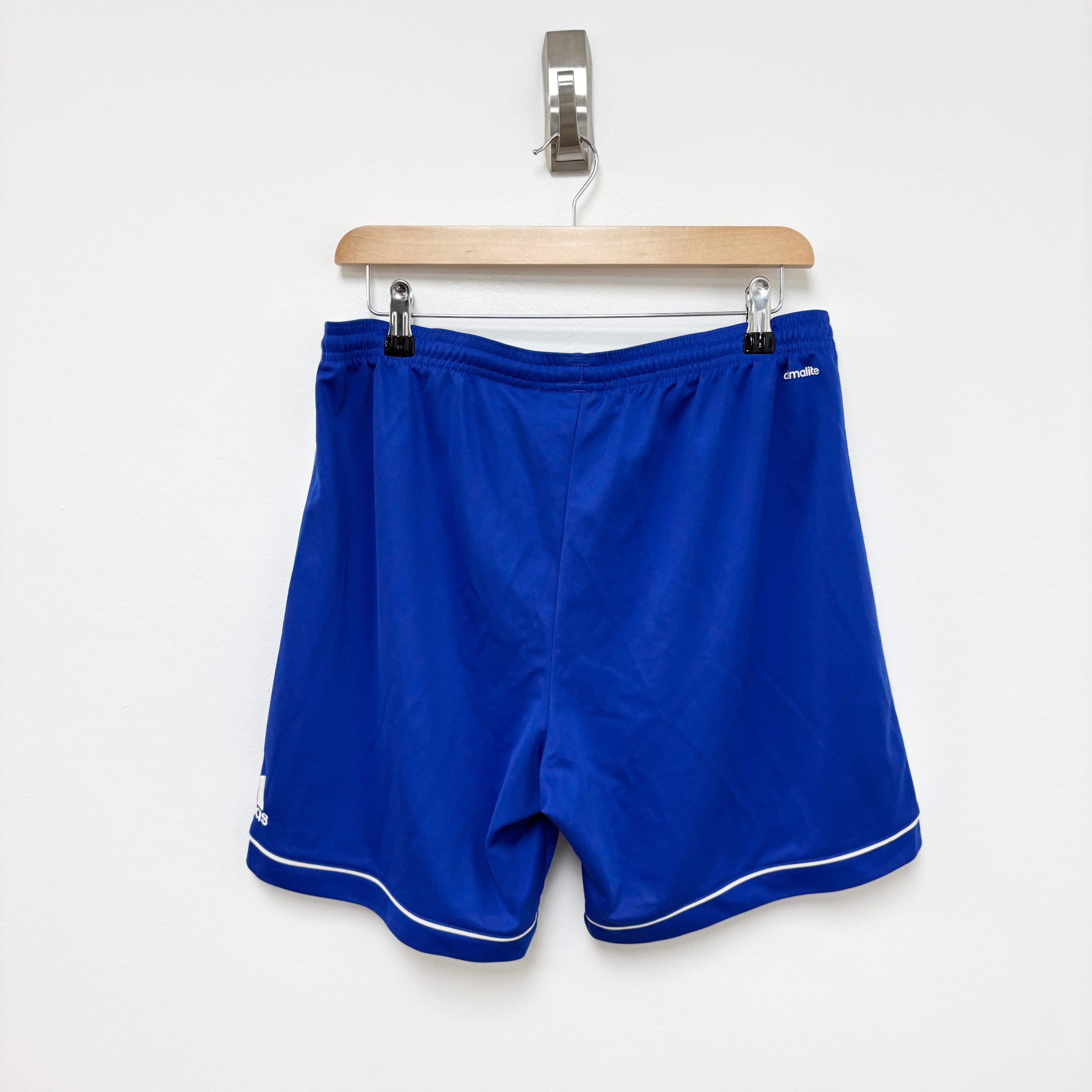 Adidas Shorts Mens Medium Blue Sports Running Gym Athletic (E)