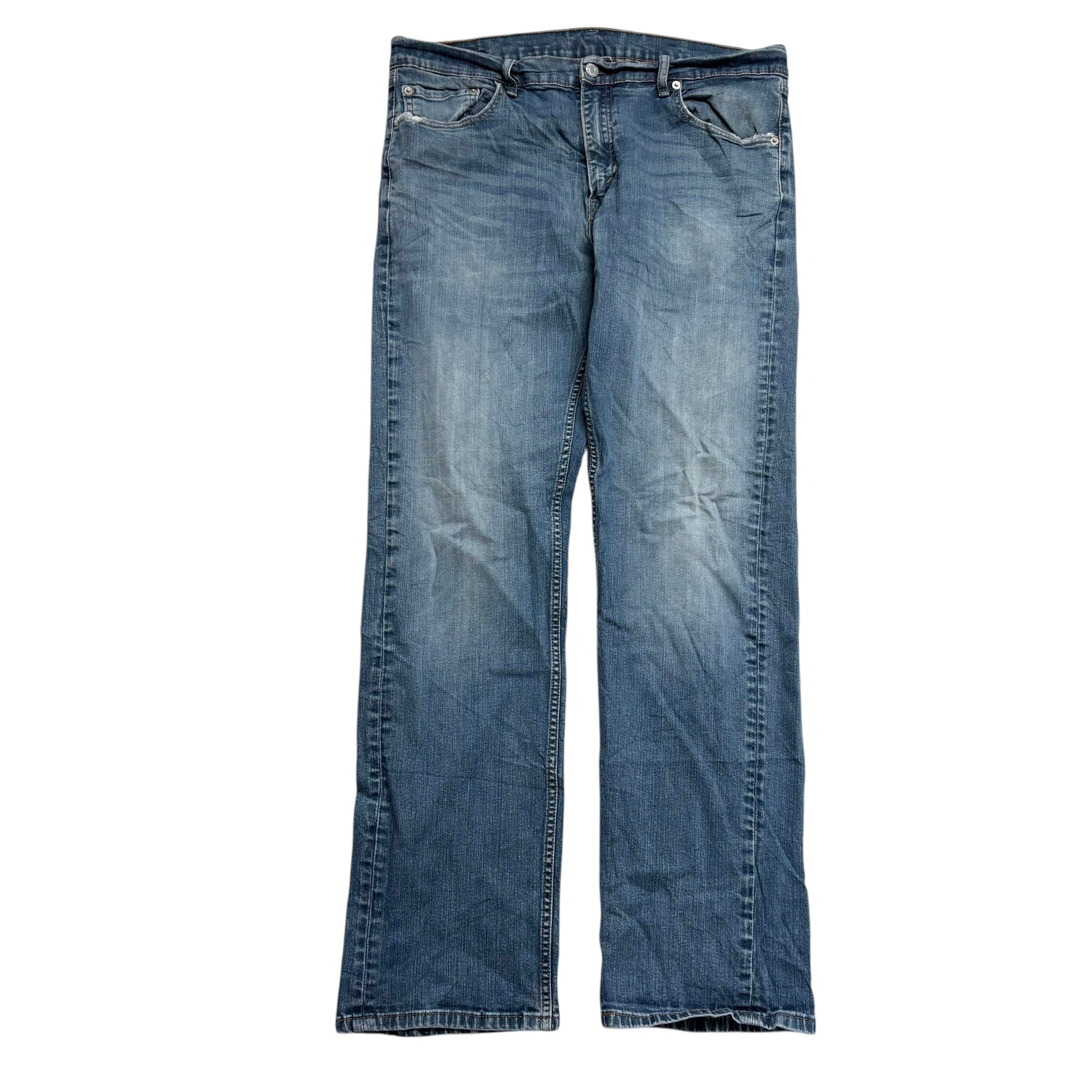 Levis 559 Jeans W36 L33 Mens Blue Relaxed Straight Fit Stretch Denim (F)