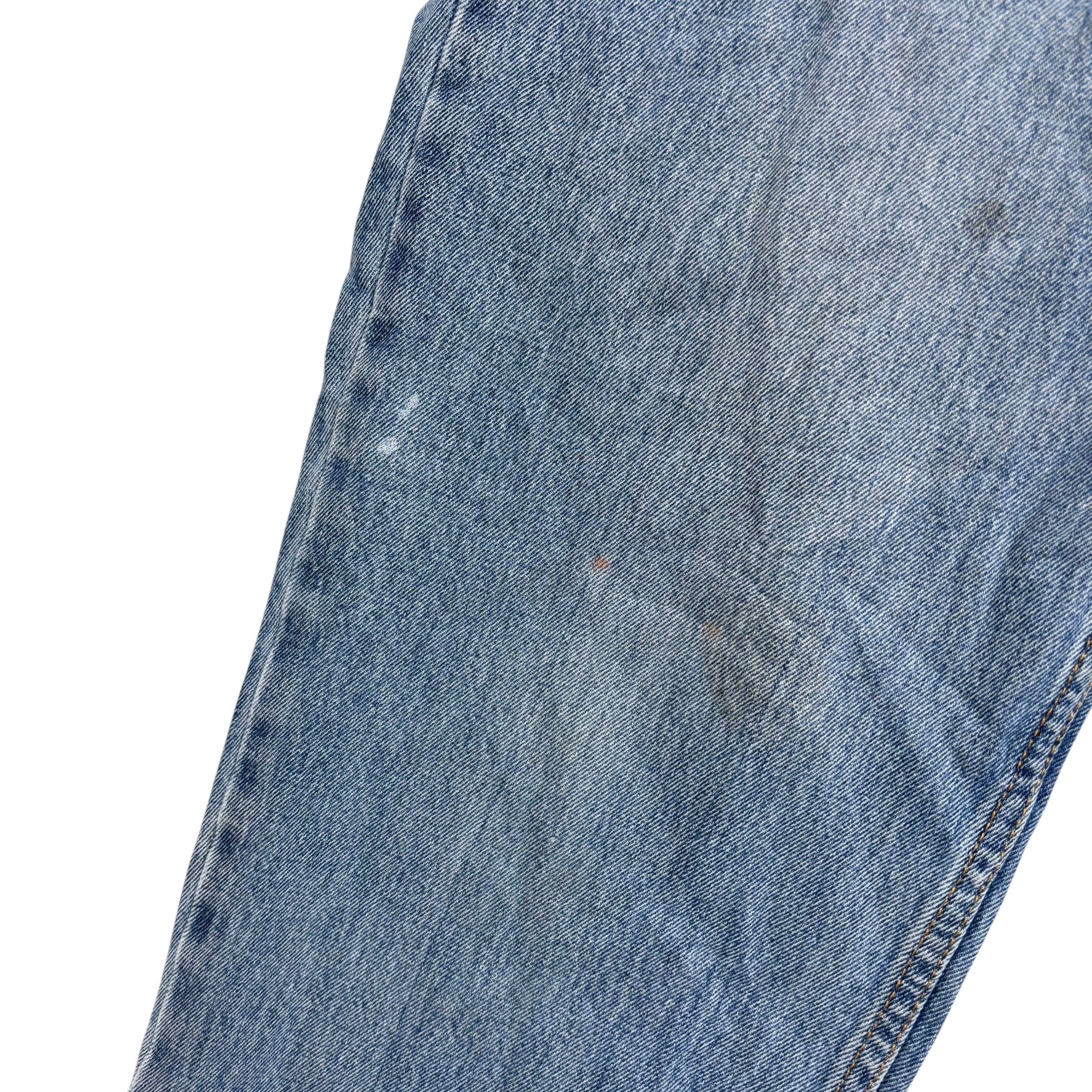 Levis 550 Jeans W35 L30 Mens Light Blue Baggy Relaxed Straight Fit Denim (F)
