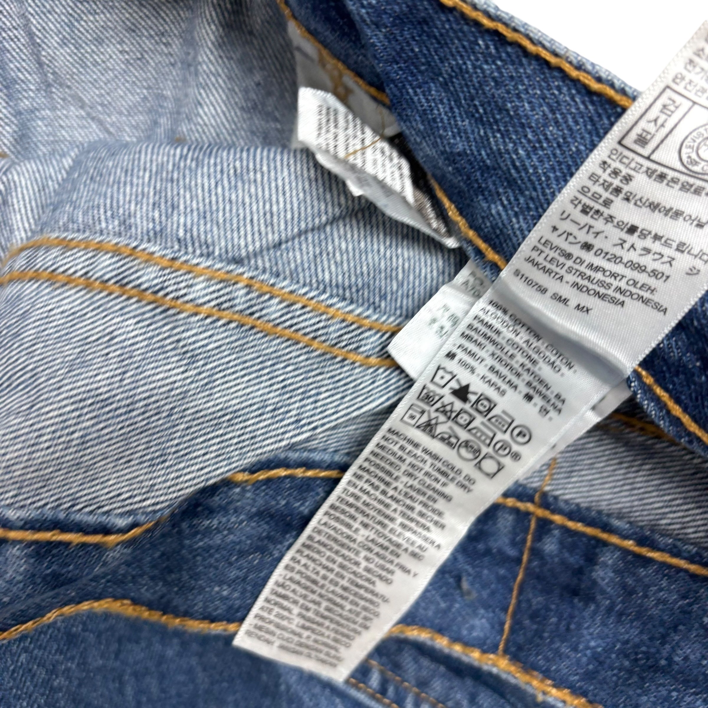 Levis 550 Jeans W42 L32 Mens Mid Blue Baggy Relaxed Straight Fit Denim