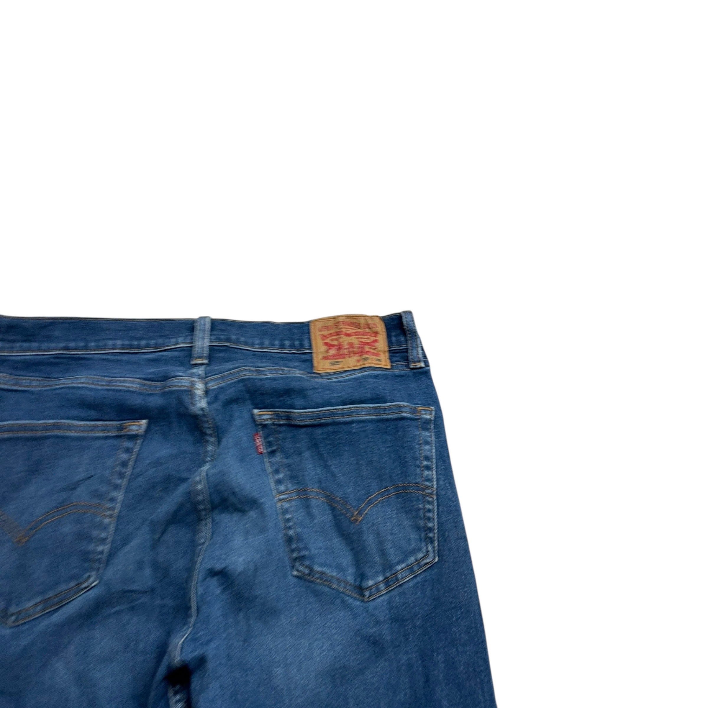 Levis 505 Jeans W33 L32 Mens Dark Blue Regular Straight Fit Stretch Denim