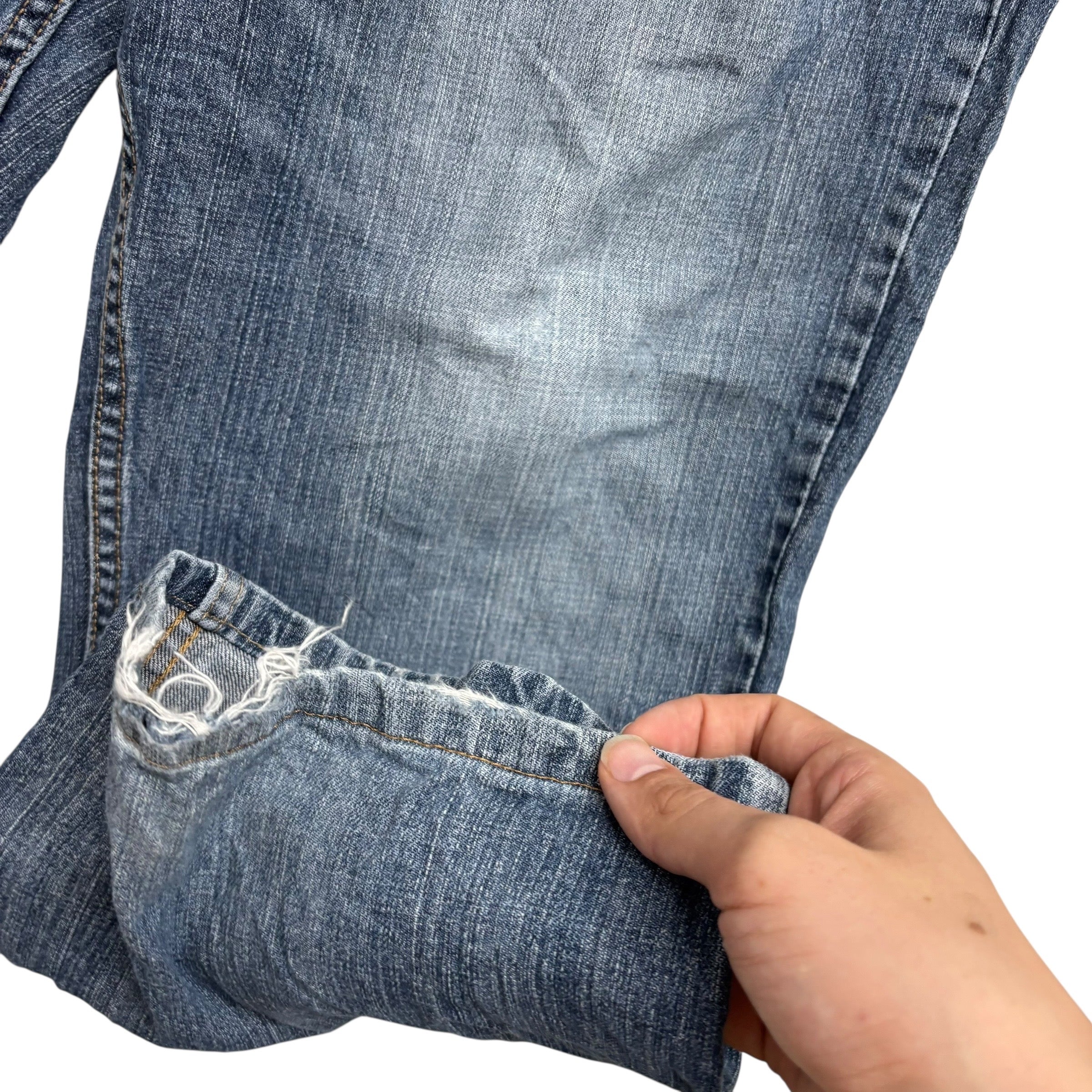 Levis 559 Jeans W42 L25 Mens Mid Blue Baggy Relaxed Straight Fit Denim (F)