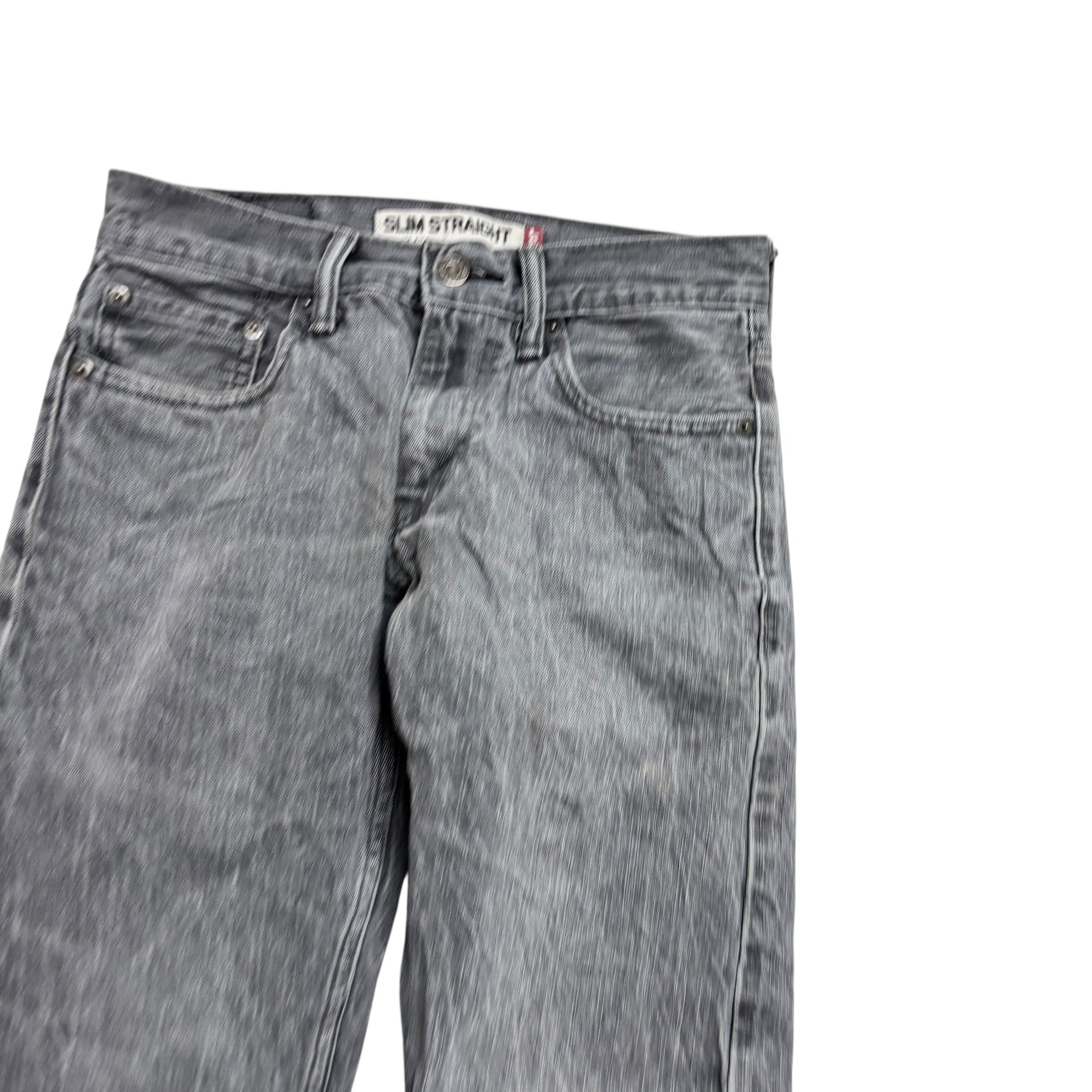 Levis 514 Jeans W27 L31 Mens Grey Regular Straight Fit Vintage Denim