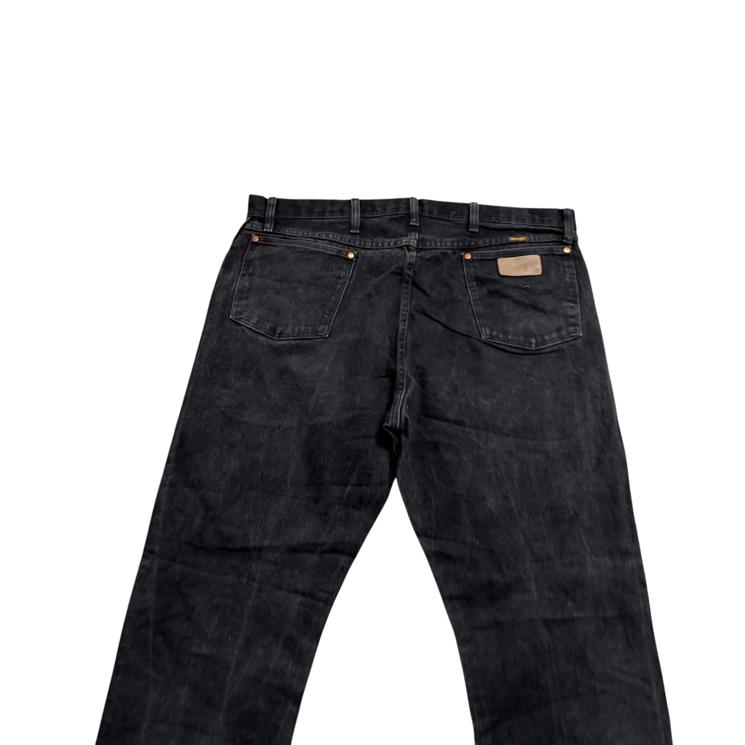 Wrangler Jeans Cowboy Cut W40 L34 Mens Black 13MWZ Original Fit Denim (E)