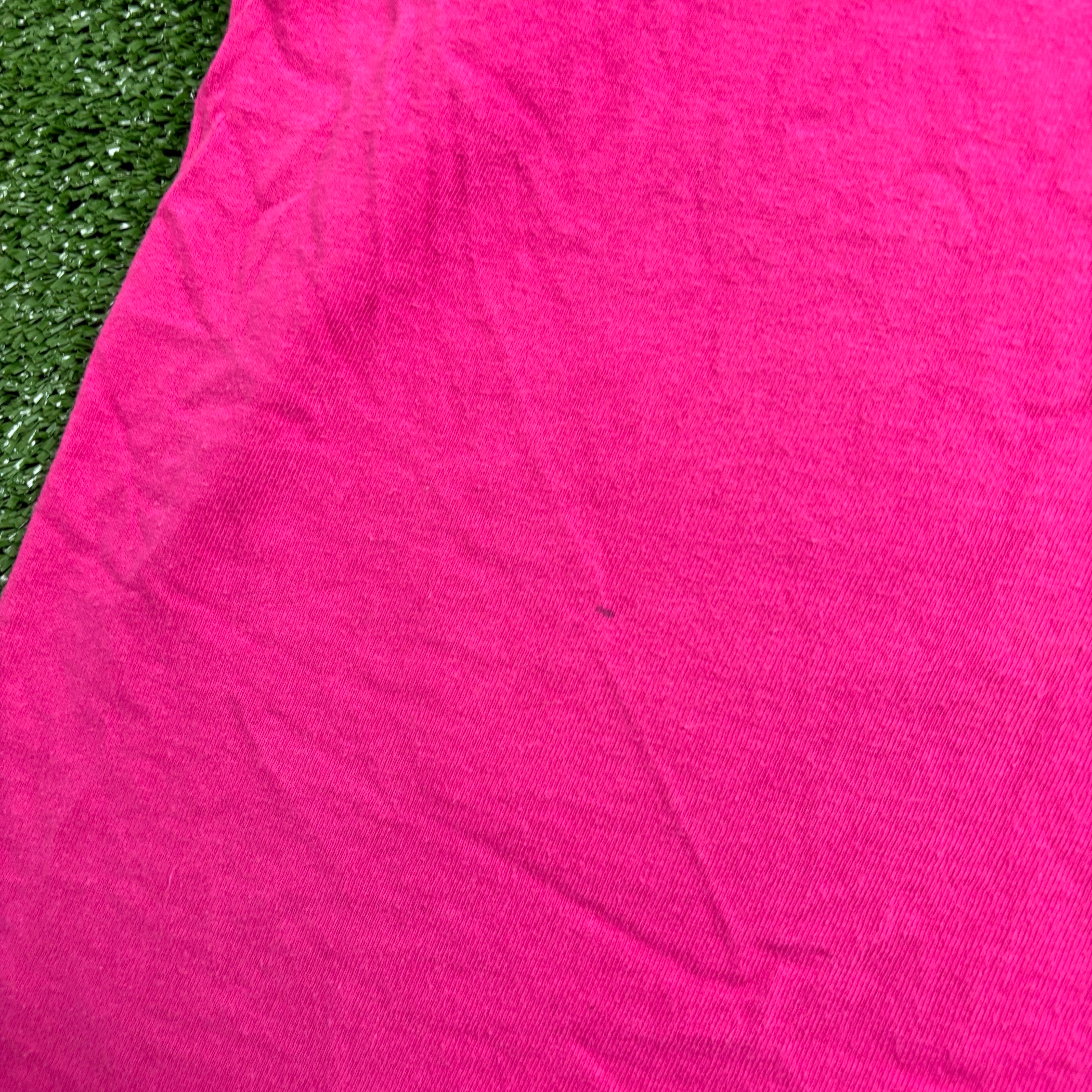 Vintage T Shirt Mens Medium Pink Single Stitch Graphic Print 90s Flowers FOTL
