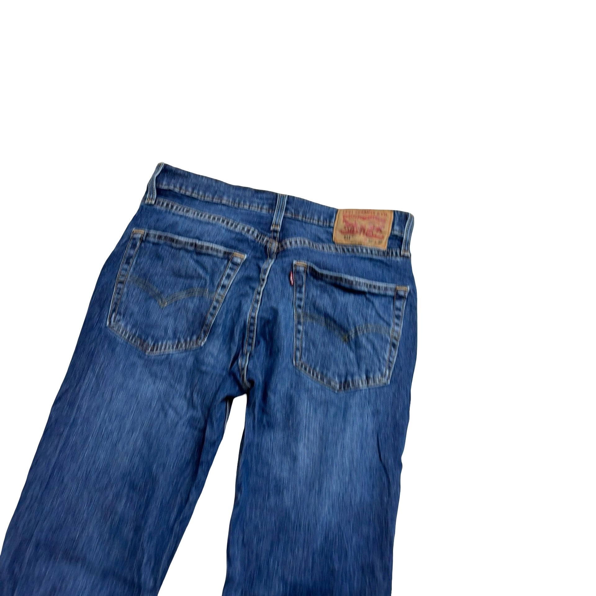 Levis 514 Jeans W30 L30 Mens Mid Blue Regular Straight Fit Stretch Denim (E)