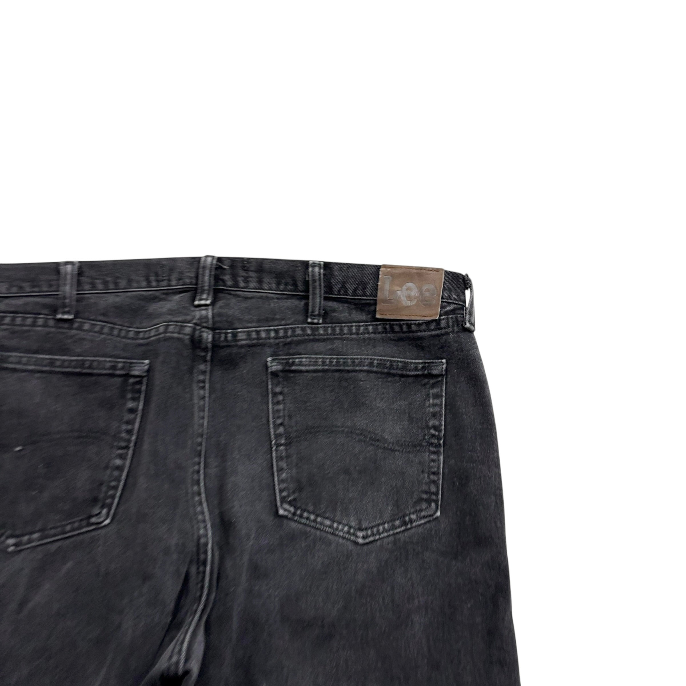 Lee Jeans W40 L32 Mens Black Regular Straight Fit Vintage Denim (E)