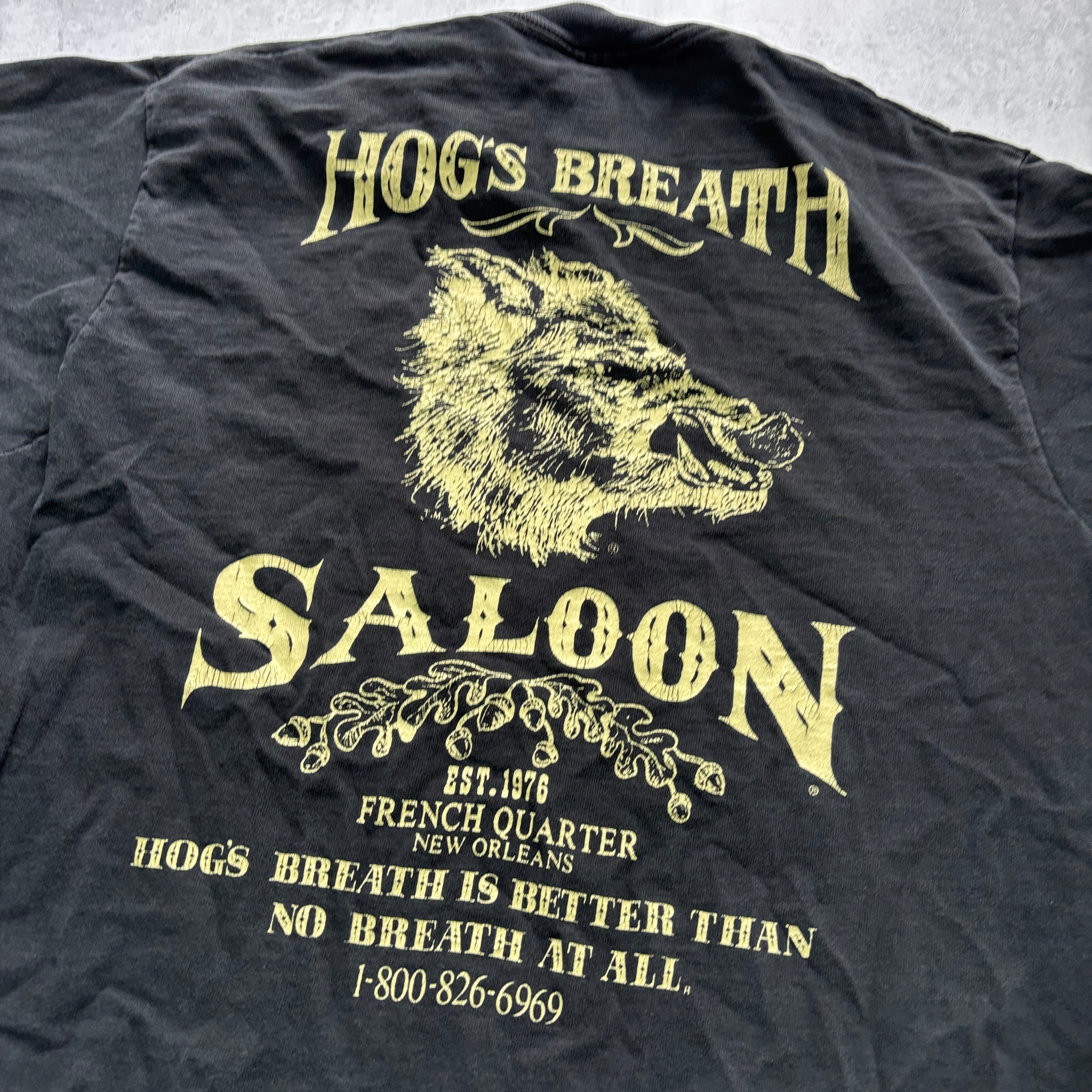 Vintage T Shirt Mens Medium Black Single Stitch Graphic Print 90s Beer USA (E)