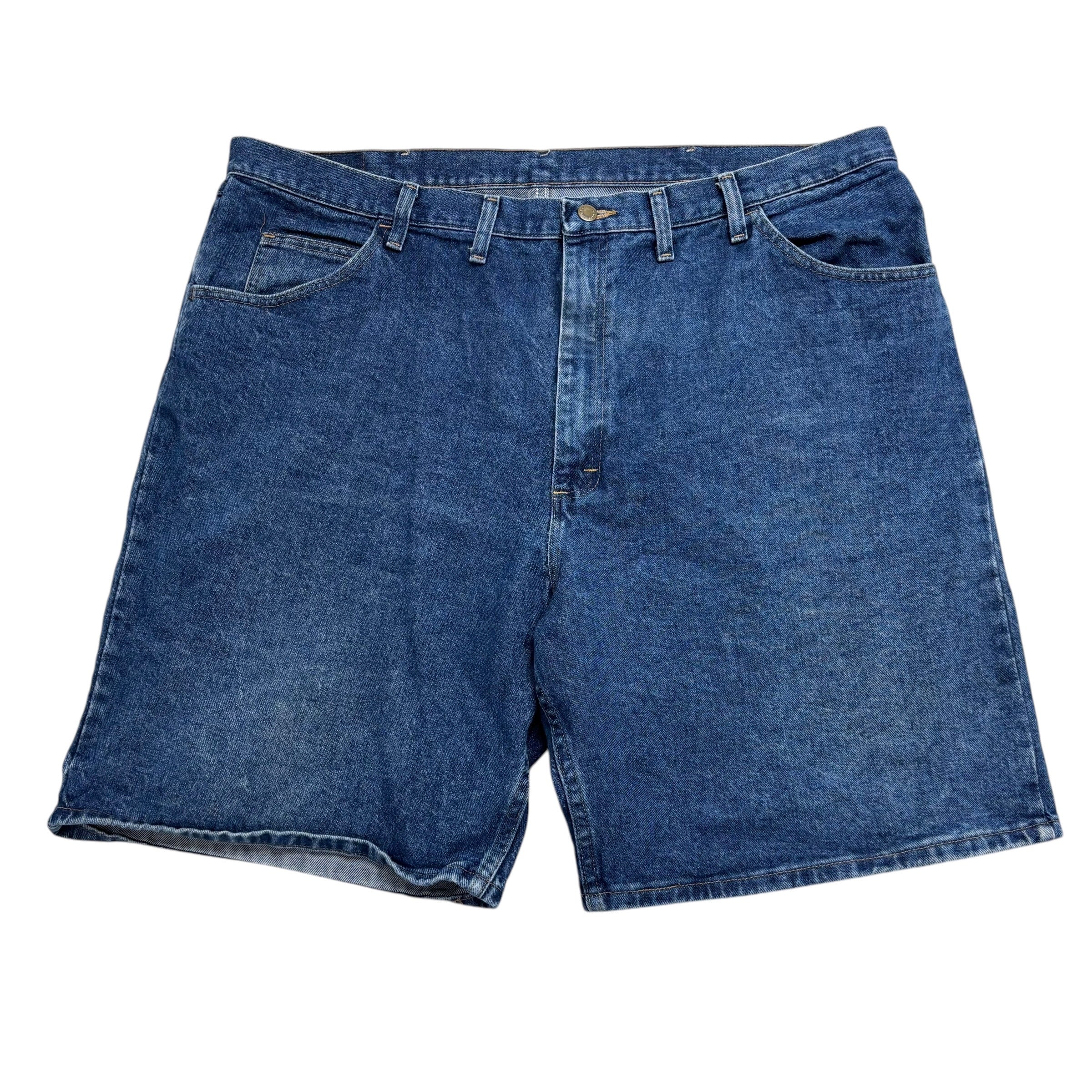 Wrangler Baggy Jorts W44 Mens Denim Shorts Mid Blue Relaxed Fit