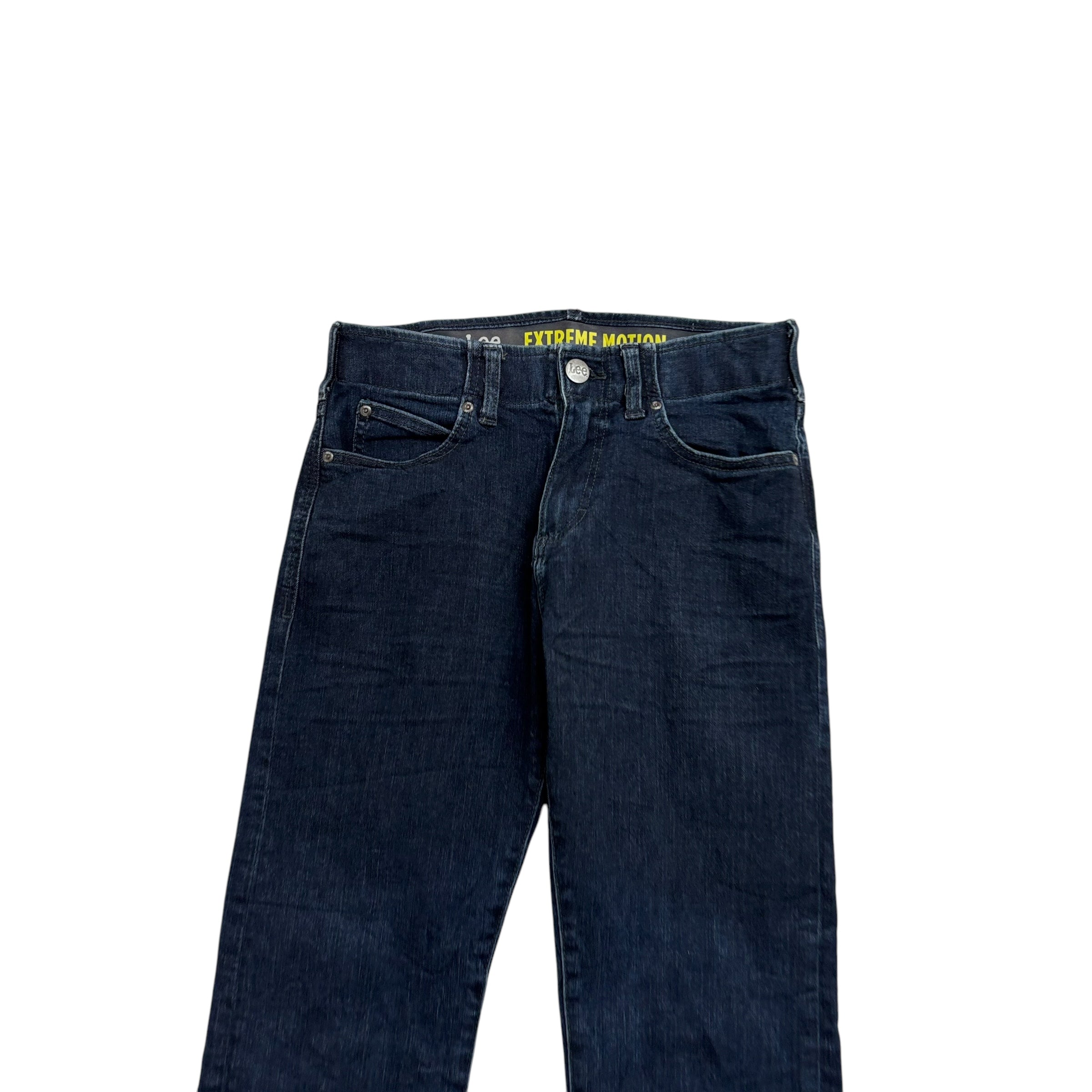 Lee Jeans W29 L31 Mens Dark Blue Slim Straight Fit Stretch Denim (E)