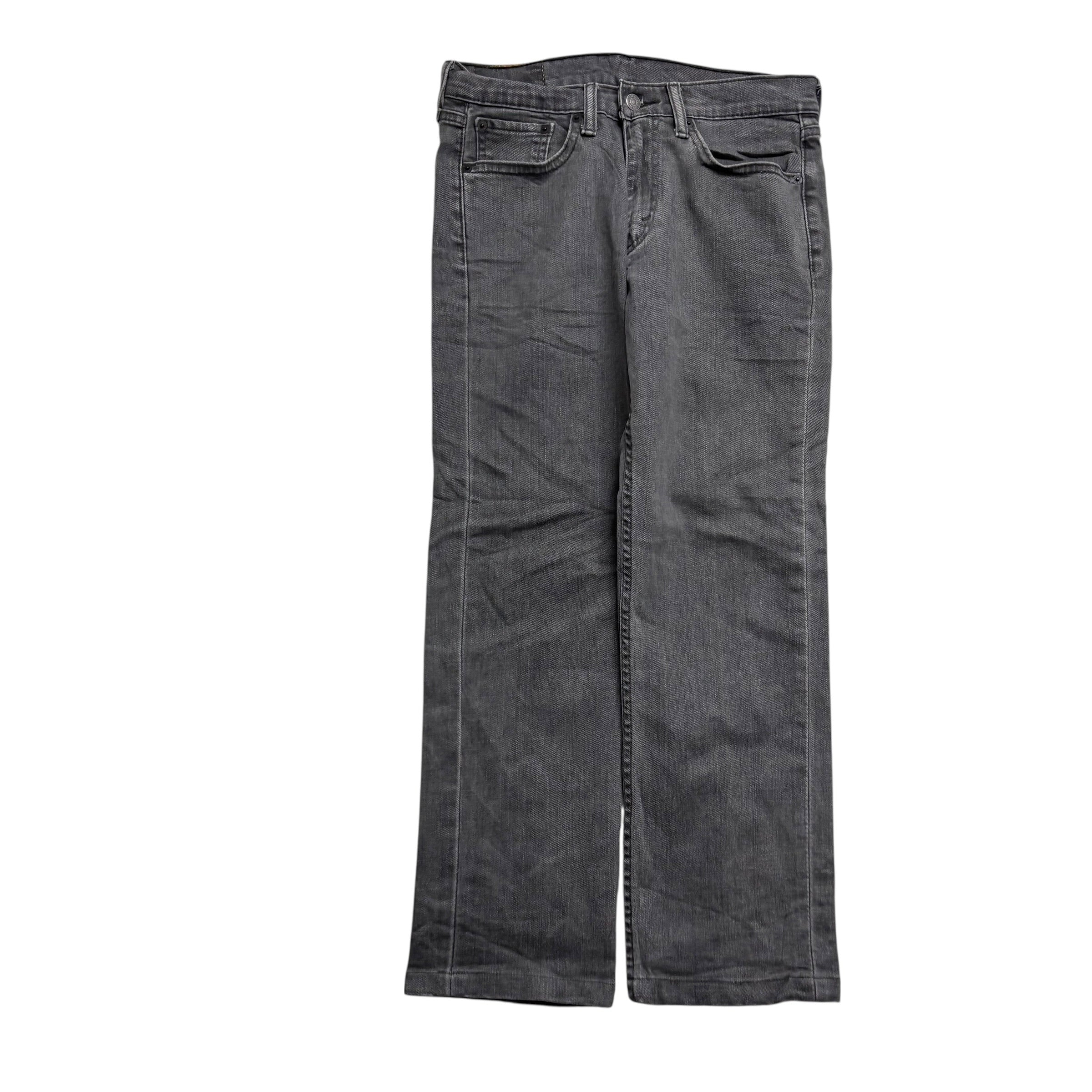 Levis 514 Jeans W29 L26 Mens Grey Regular Straight Fit Stretch Denim (E)