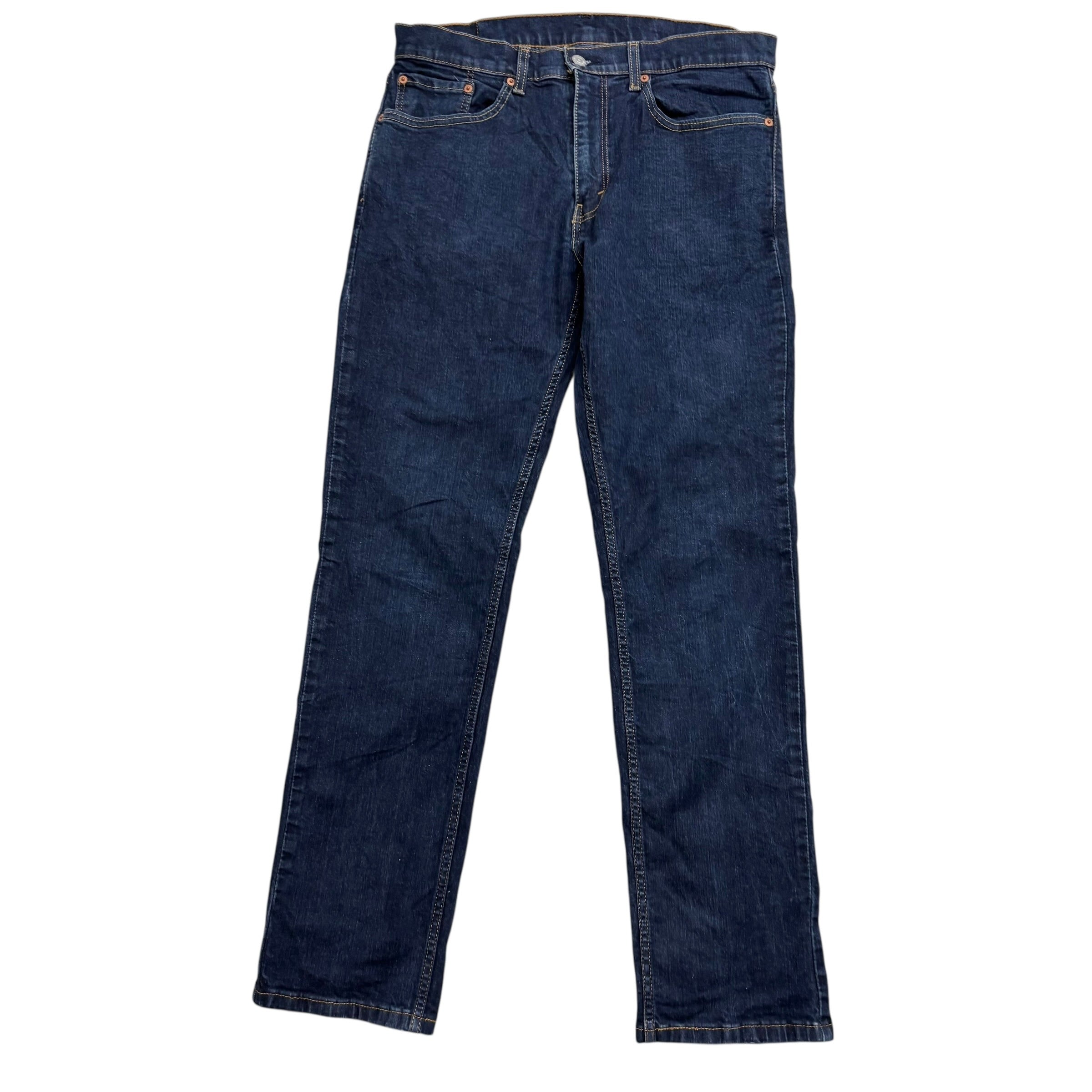 Levis 559 Jeans W34 L34 Mens Dark Blue Regular Straight Fit Stretch Denim (E)