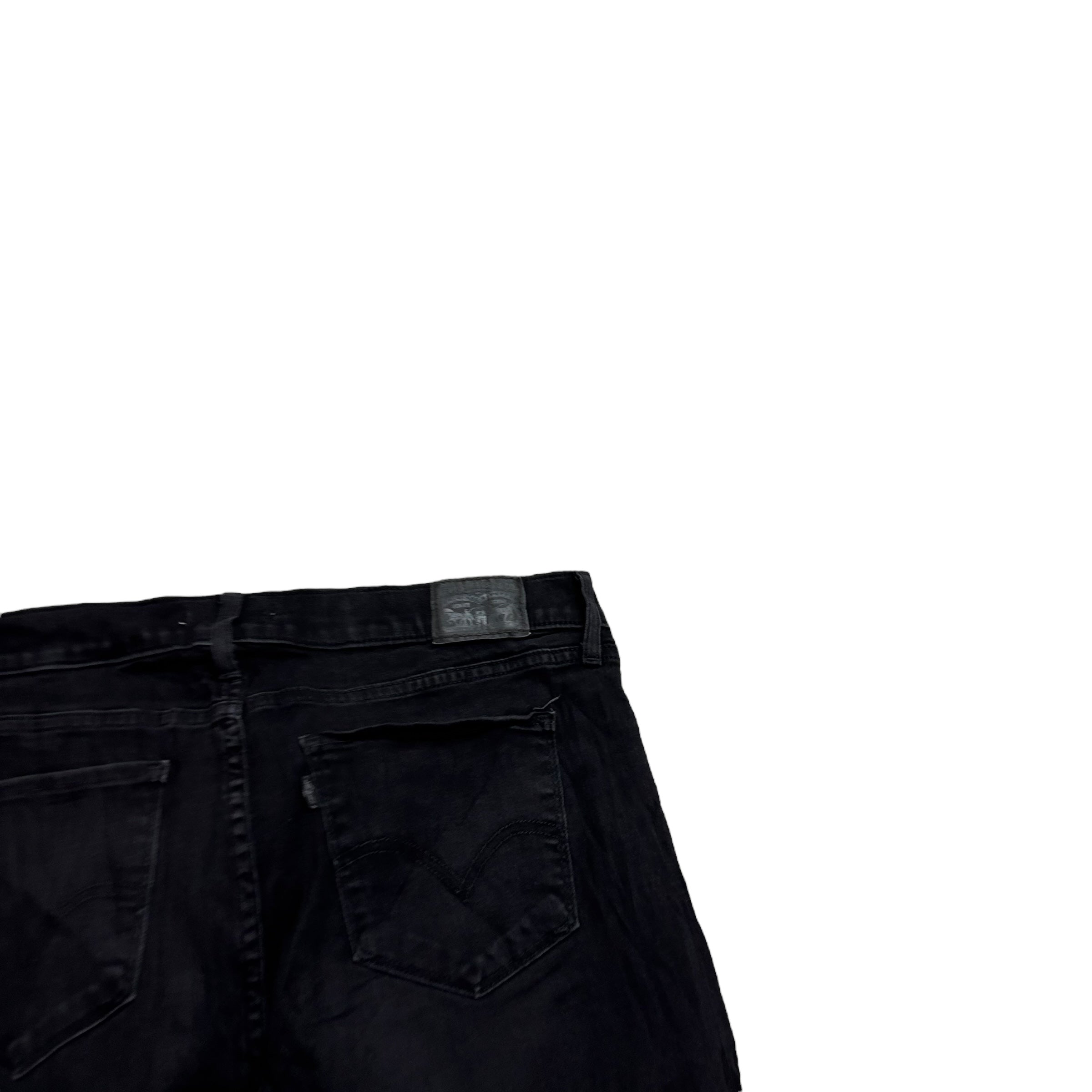 Levis Jeans W33 L32 Womens Classic Bootcut Fit Black Stretch Denim (E)