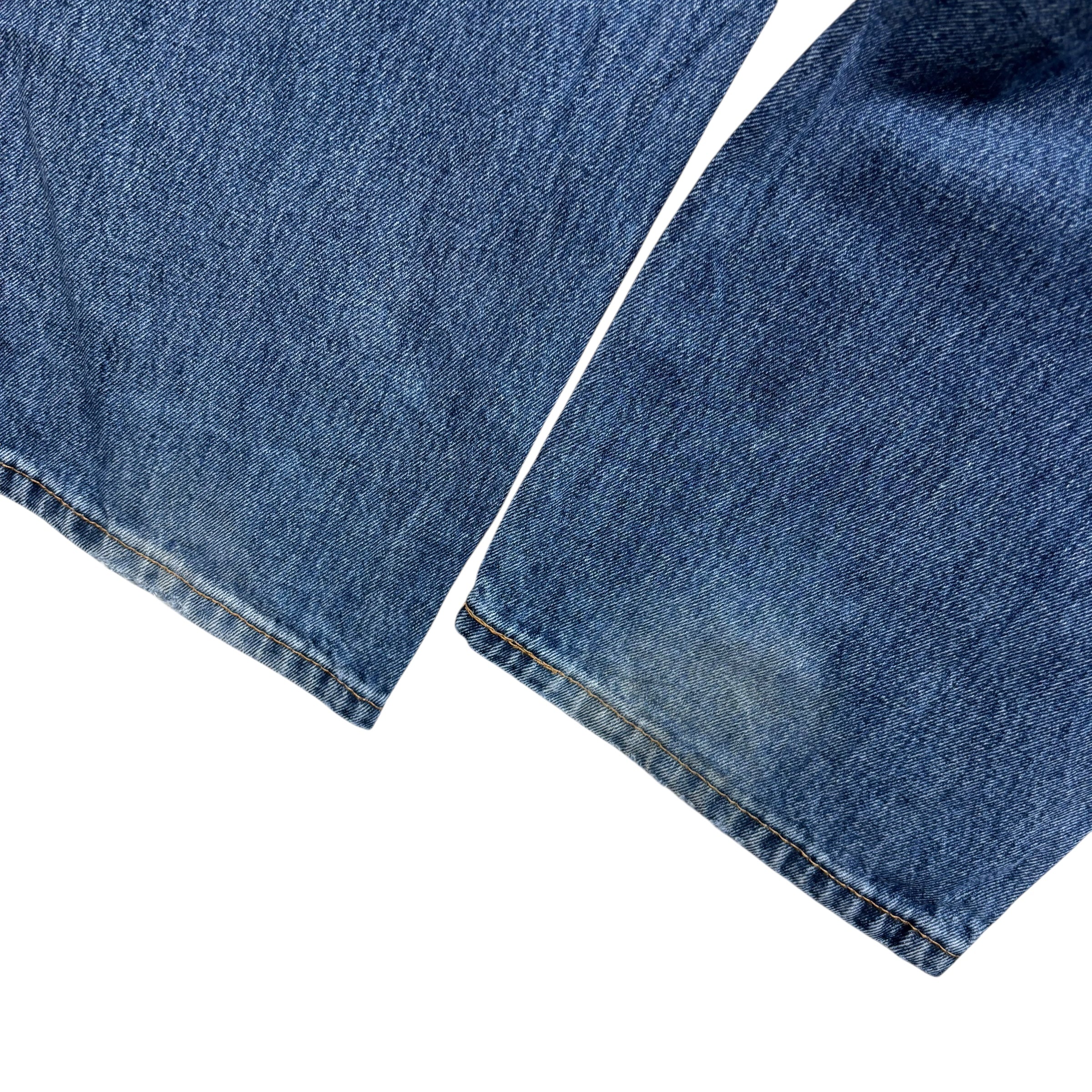 Levis 550 Jeans W40 L32 Mens Mid Blue Baggy Relaxed Straight Fit Denim