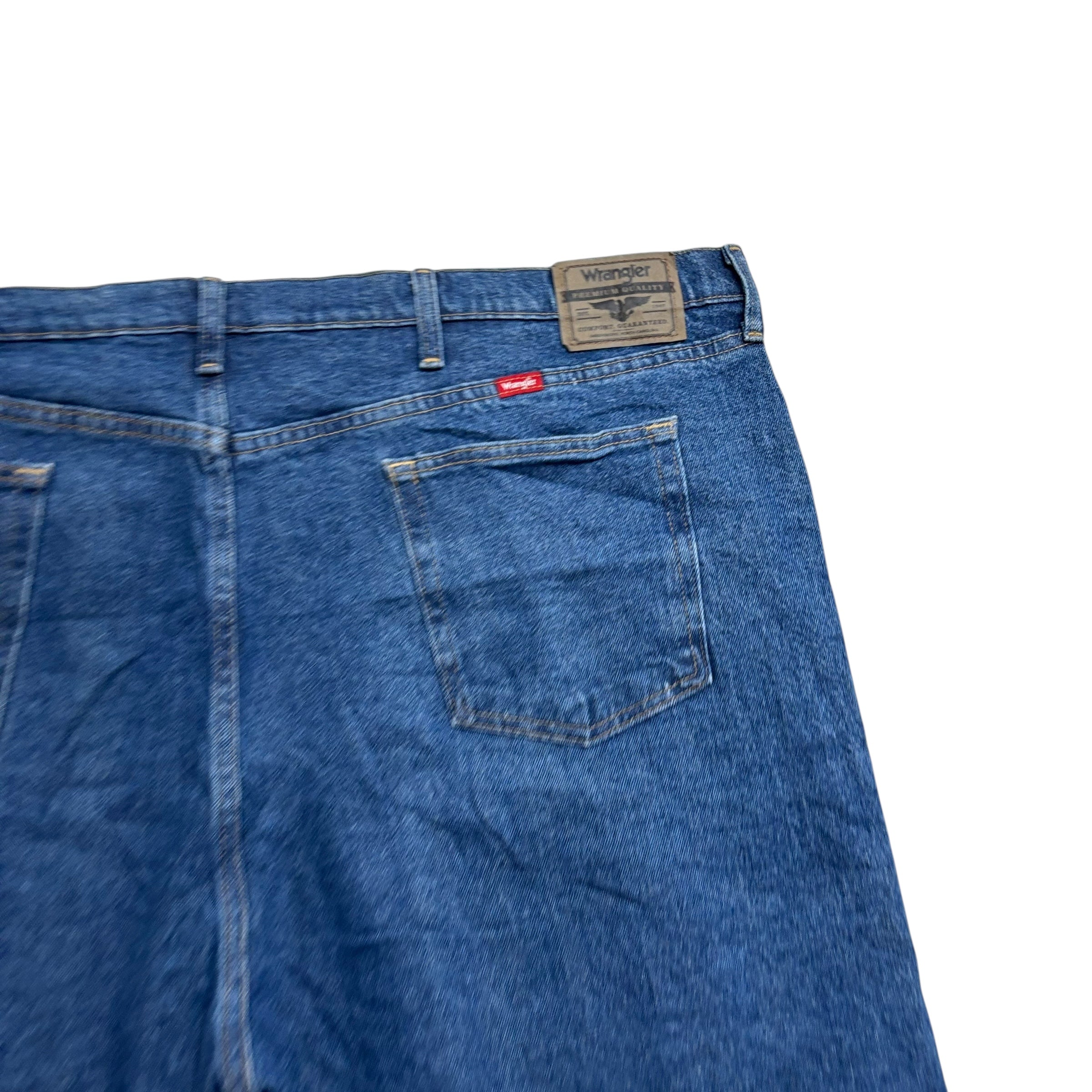 Wrangler Baggy Jorts W48 Mens Denim Shorts Mid Blue Relaxed Fit Stretch (E)