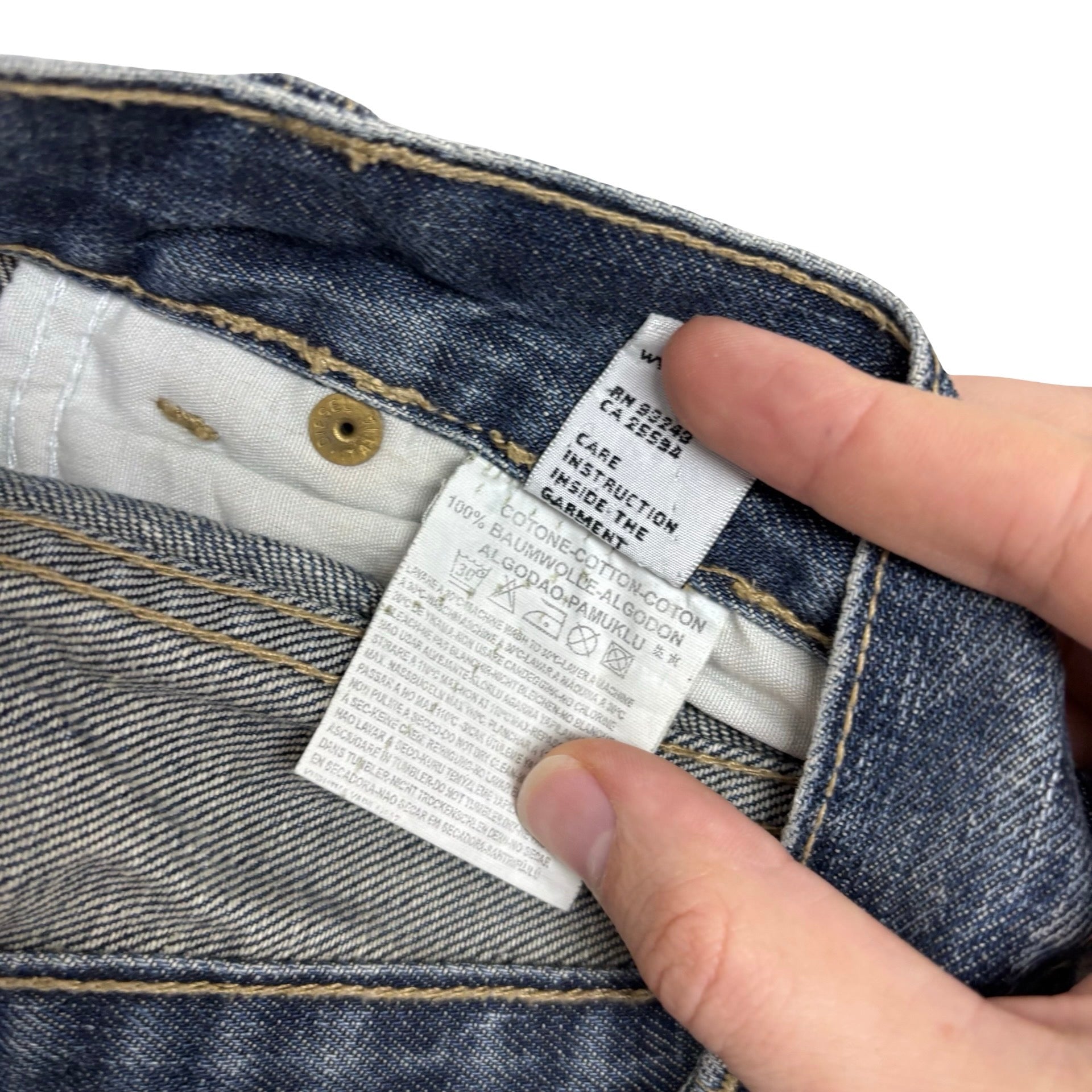 Diesel Rabox Jeans W31 L34 Mens Dark Blue Flare Bootcut Vintage Y2K (E)